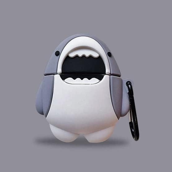 Funda de Silicona para AirPods Tiburón - Protección Alta