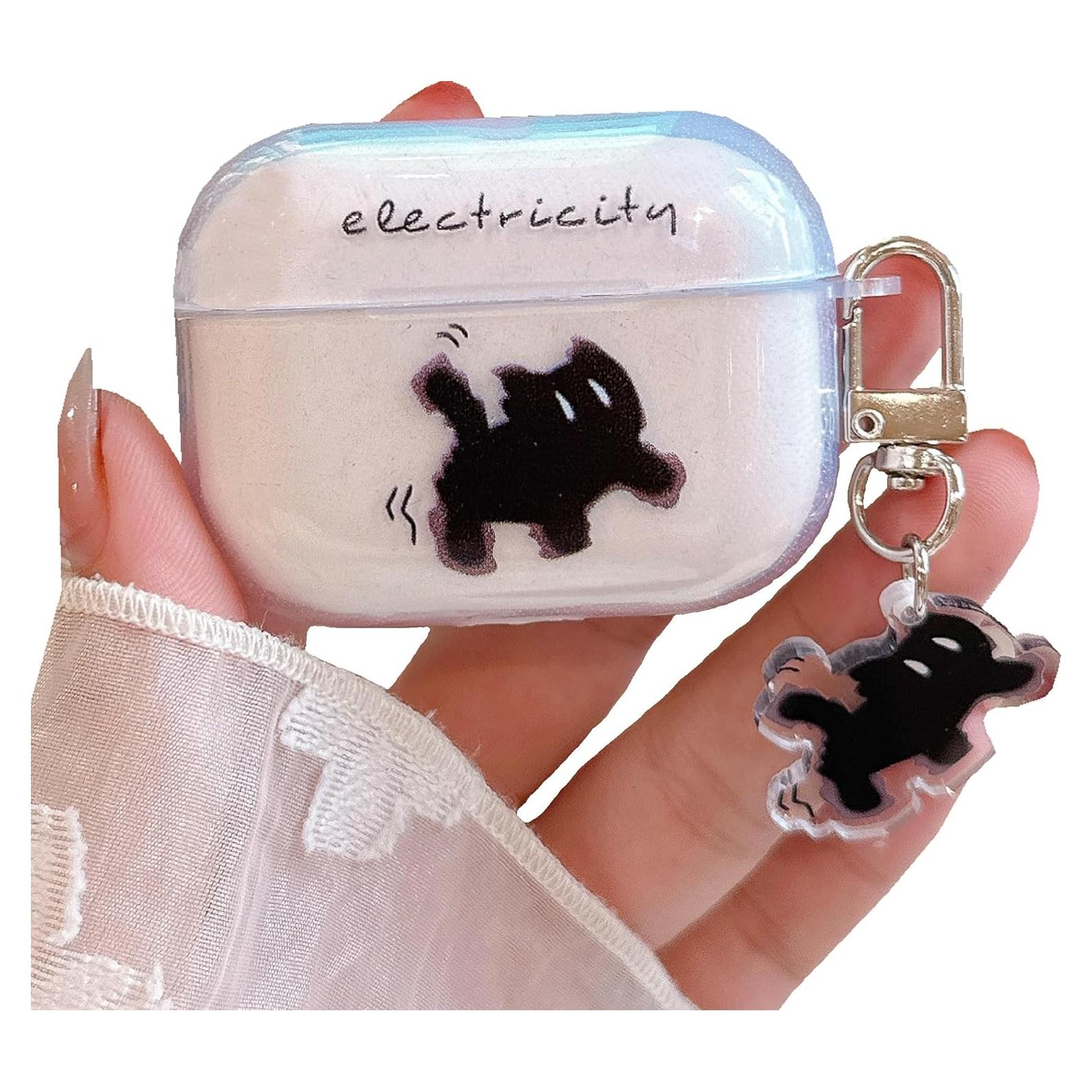 Funda Protectora JANDM para AirPods Pro 2 con Llavero Gato