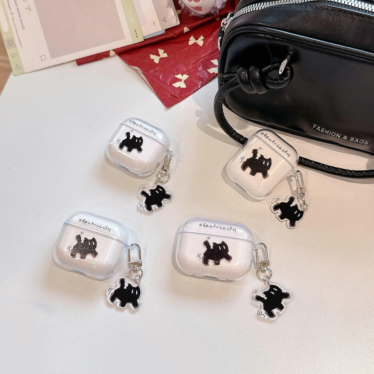 Funda Protectora JANDM para AirPods Pro 2 con Llavero Gato