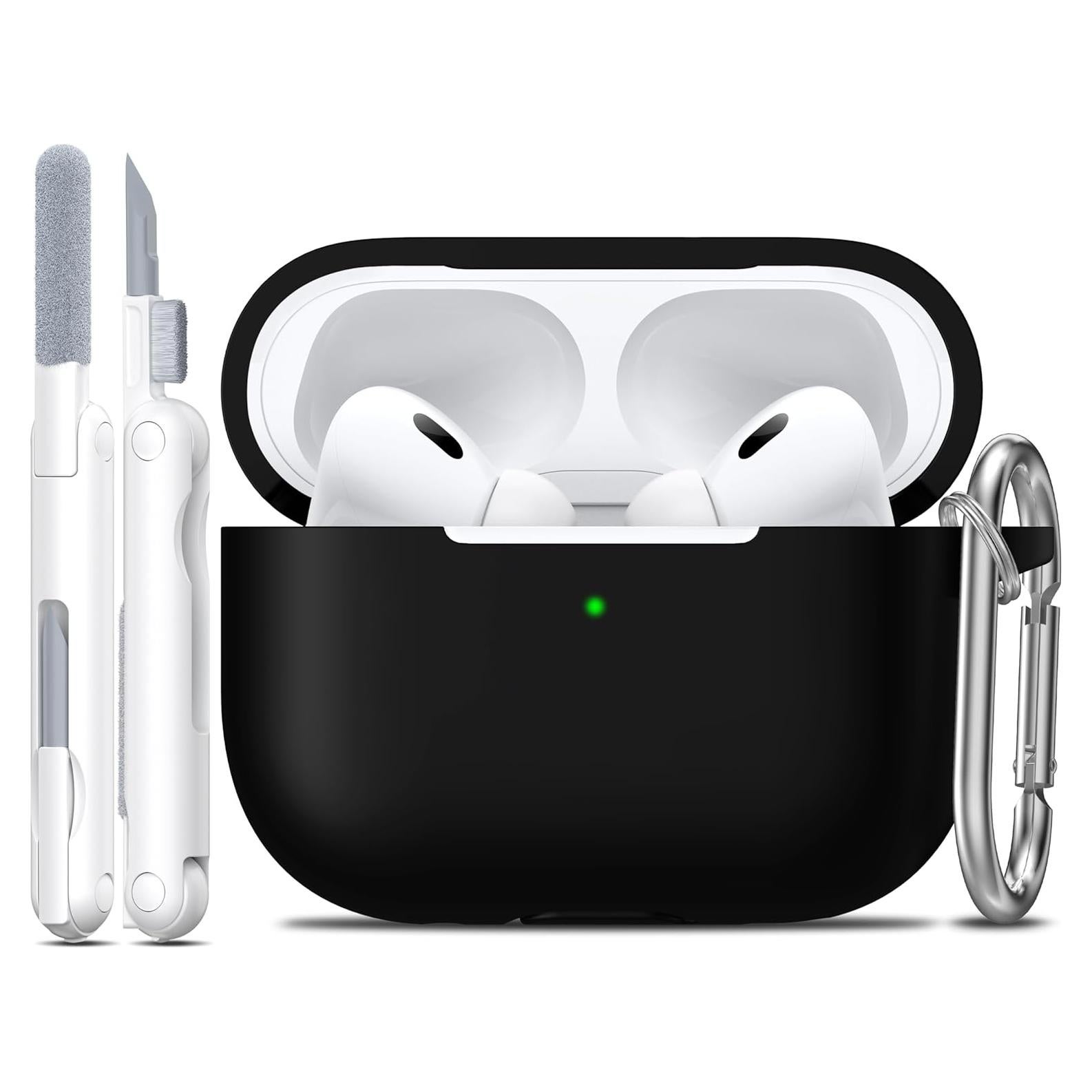 Funda de Silicona R-fun para AirPods Pro 2da/1ra Gen Negra