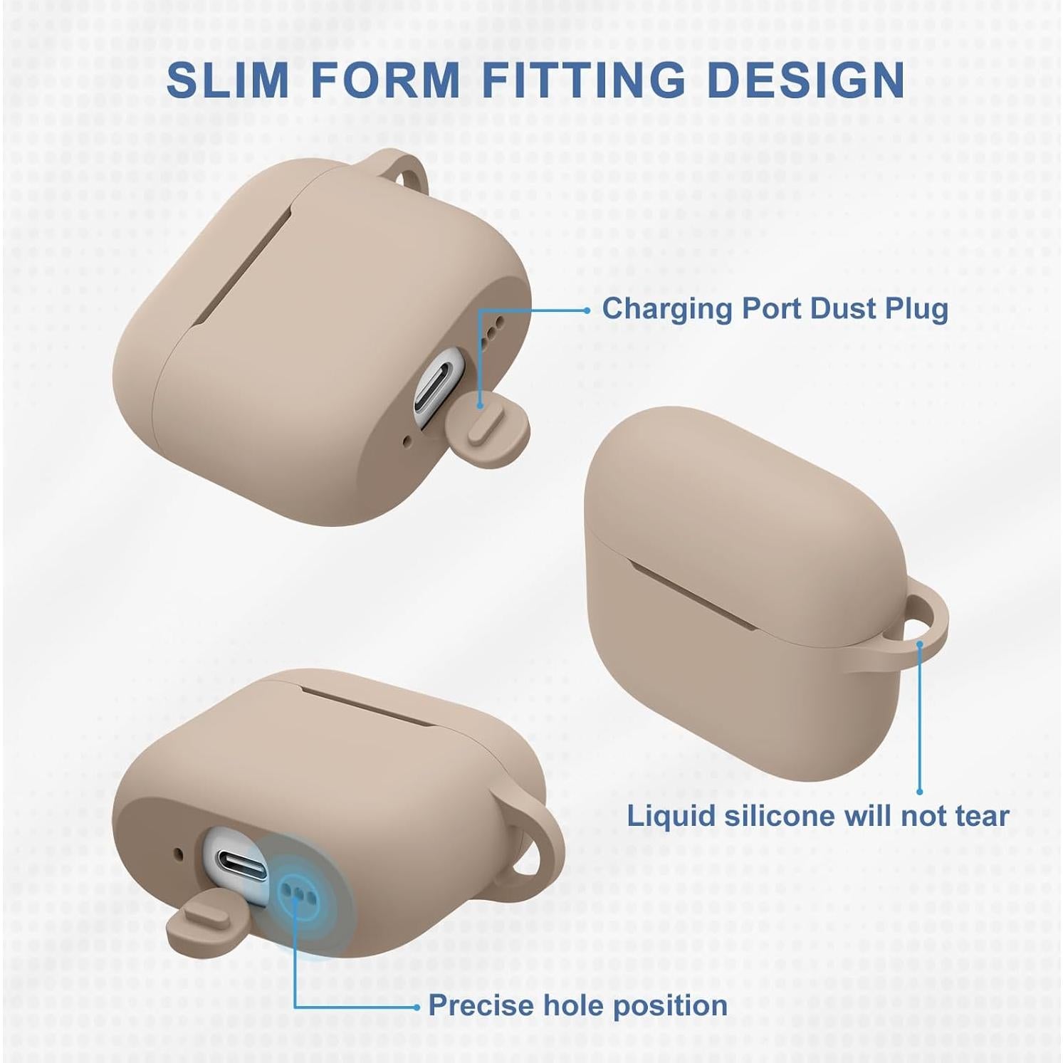 Funda de Silicona Meliya para AirPods 4 - Protección Completa