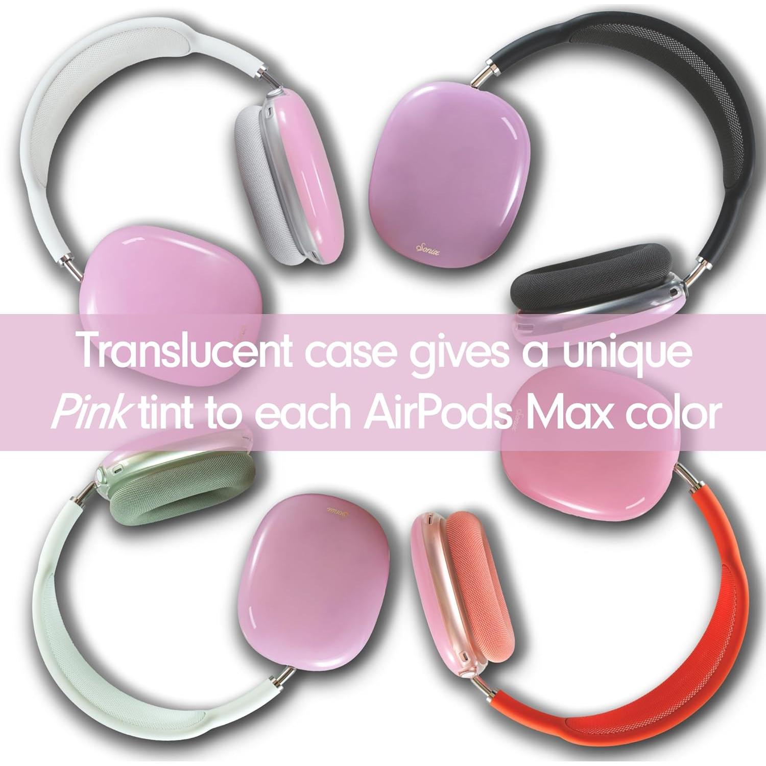 Funda Protectora Sonix Rosa Jelly para AirPods Max - Resistente