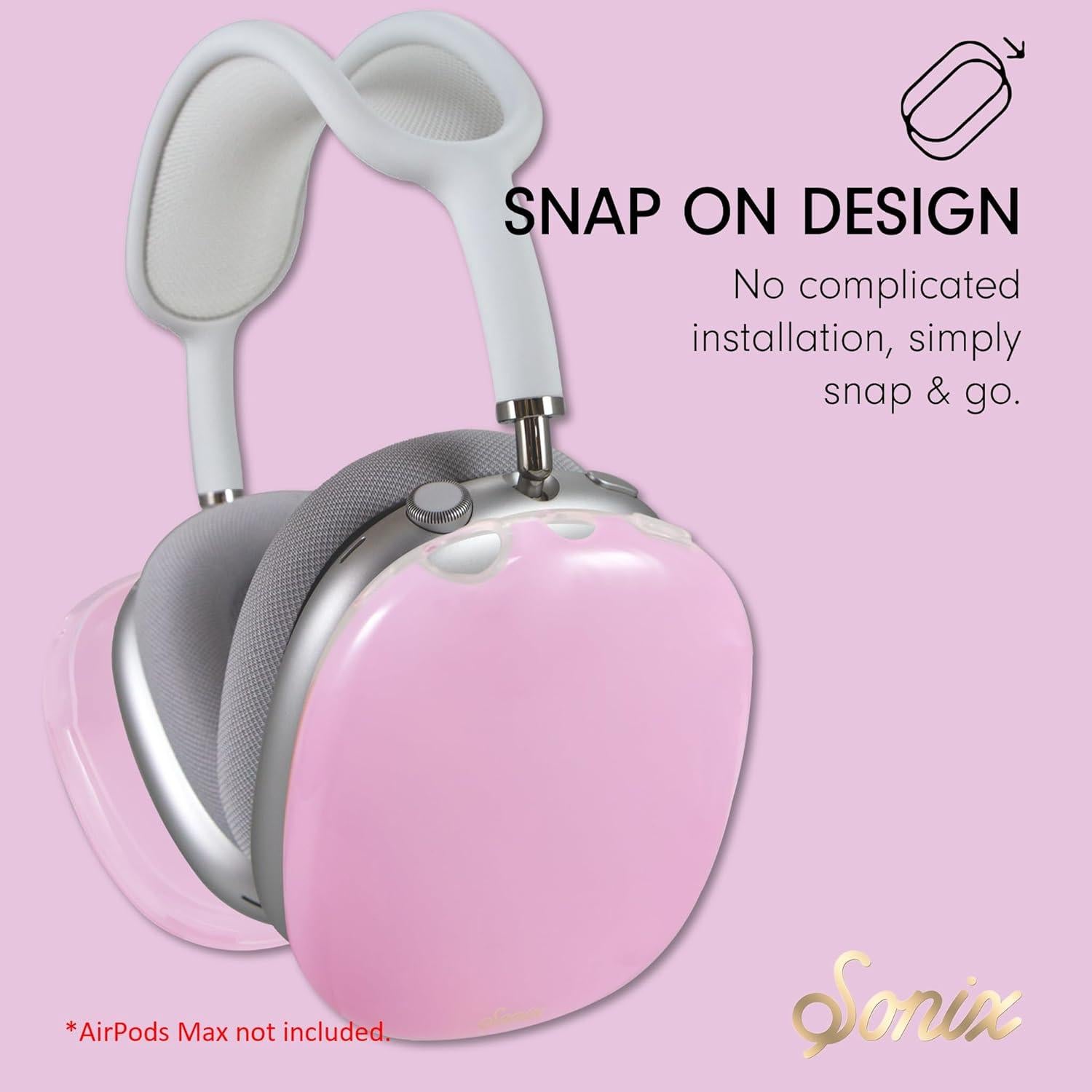 Funda Protectora Sonix Rosa Jelly para AirPods Max - Resistente