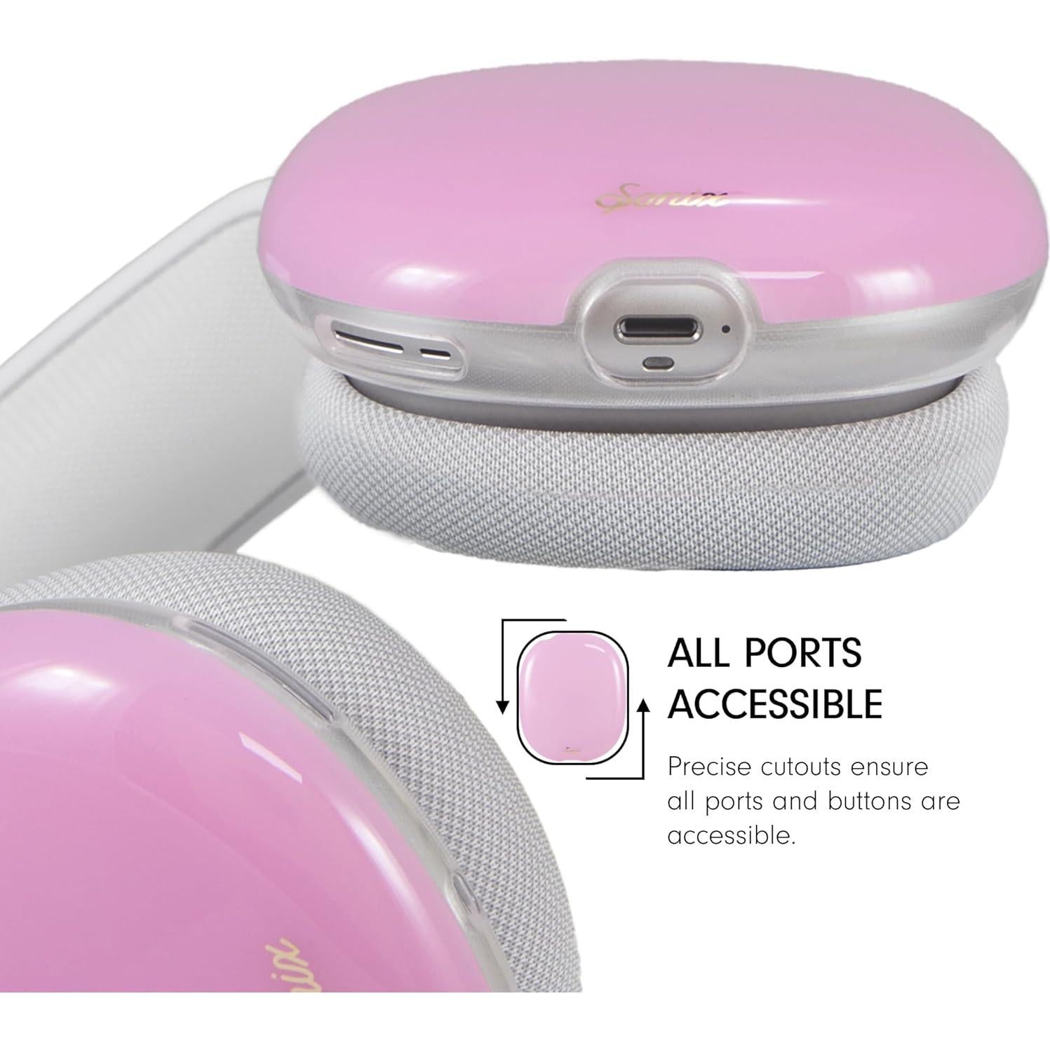 Funda Protectora Sonix Rosa Jelly para AirPods Max - Resistente