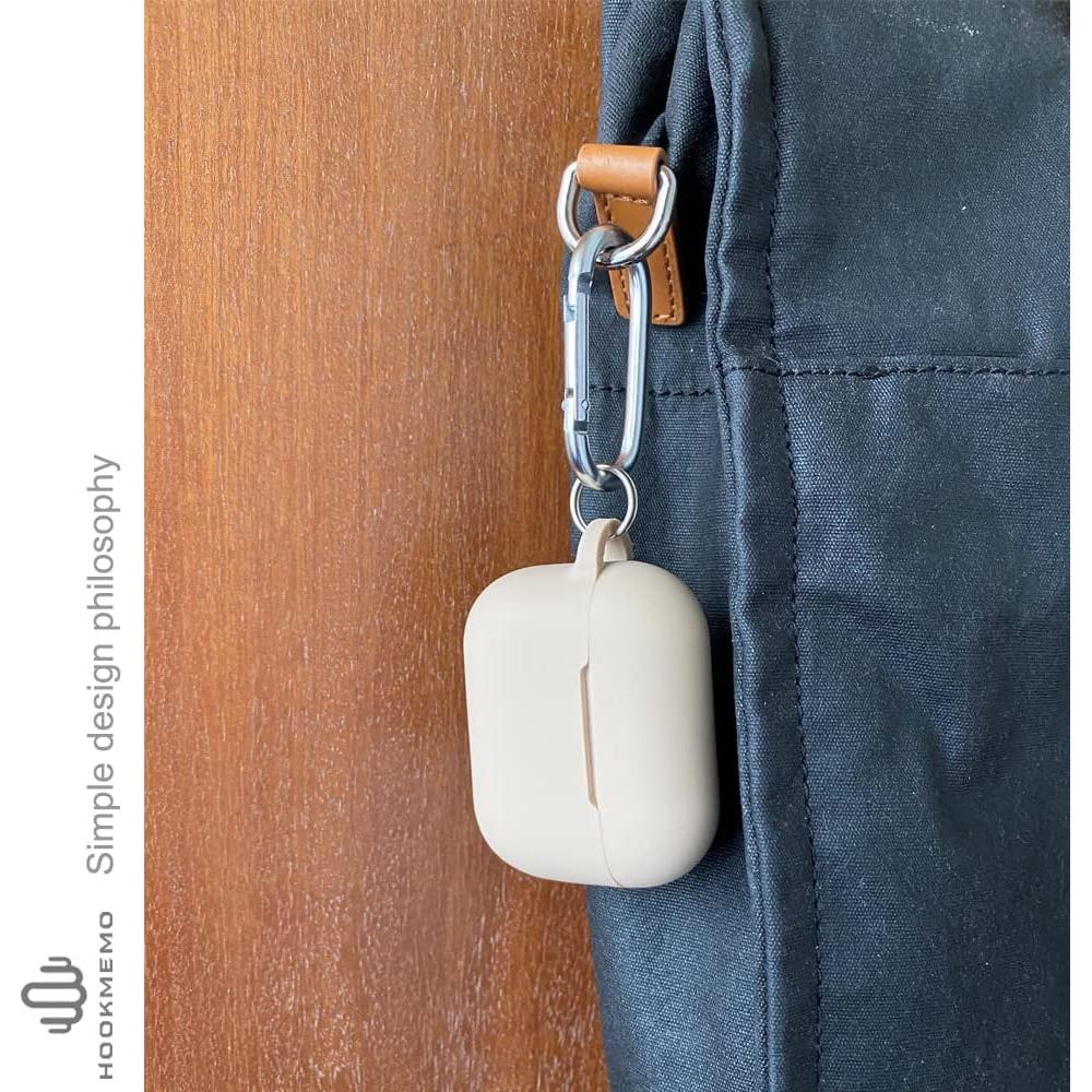 Funda de Silicona para AirPods Pro 2da Gen HOOKMEMO Beige