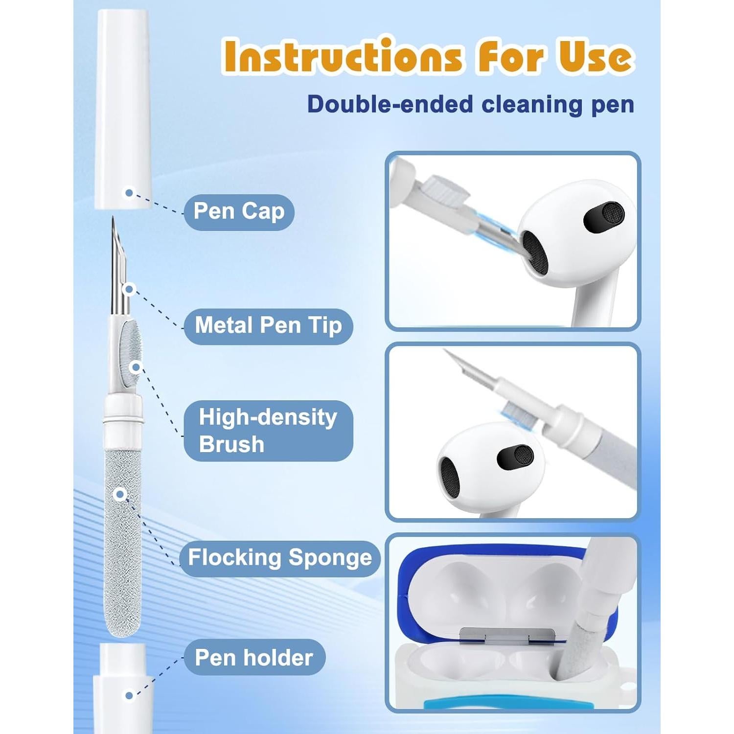 Funda de Silicona Toyuma para AirPods 4 - Diseño Kawaii Azul