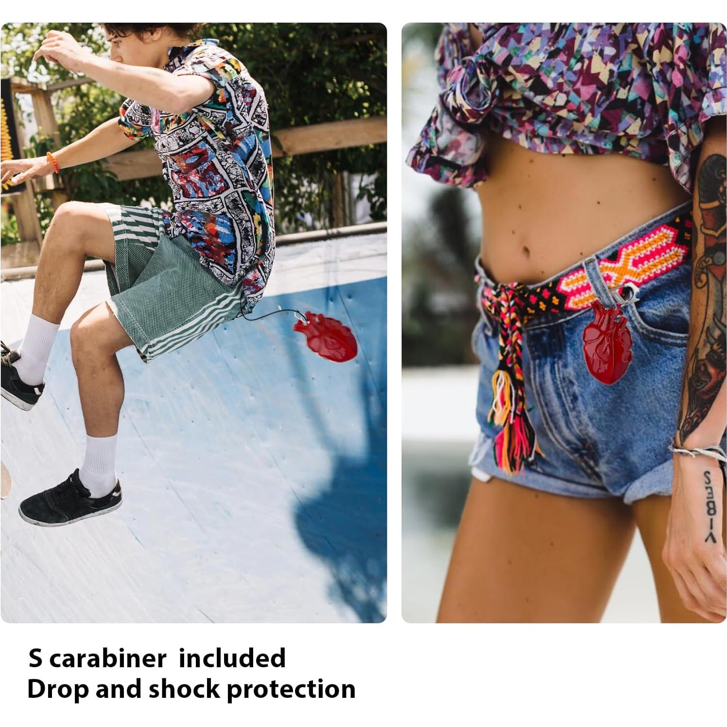 Funda Protectora Silicona Líquida Corazón Rojo para AirPods Pro