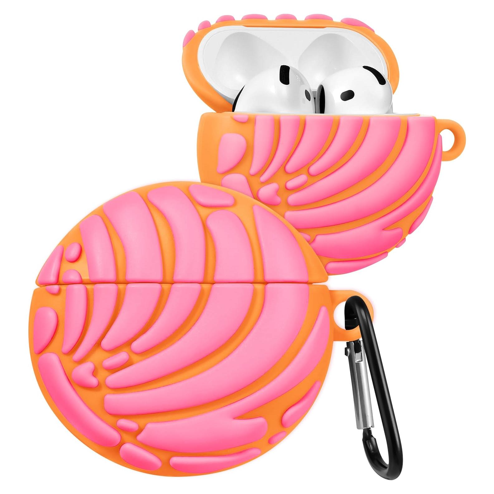 Funda de Silicona Rosa Boaretiu para AirPods 4 - Diseño Kawaii