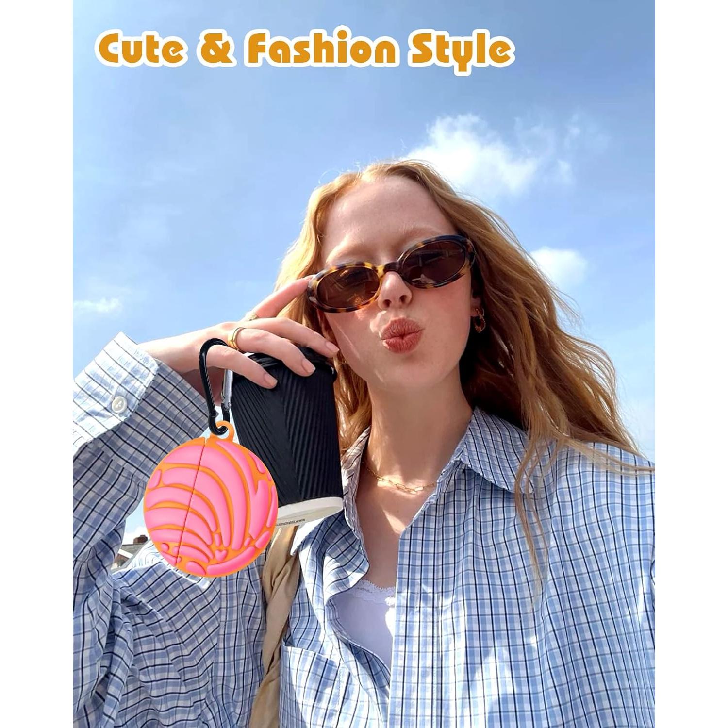 Funda de Silicona Rosa Boaretiu para AirPods 4 - Diseño Kawaii