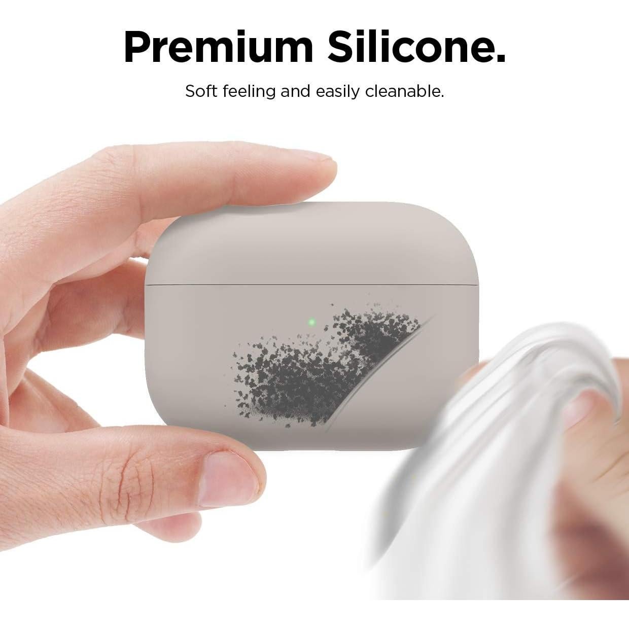 Funda de Silicona Líquida elago para AirPods Pro - Protección Triple