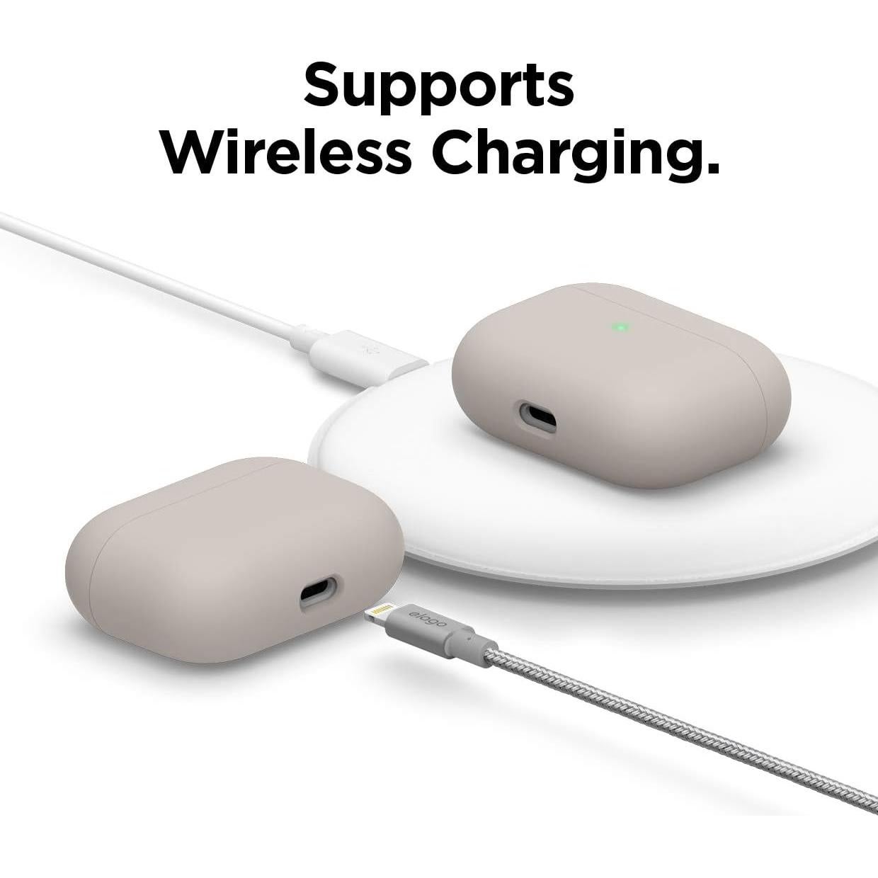 Funda de Silicona Líquida elago para AirPods Pro - Protección Triple