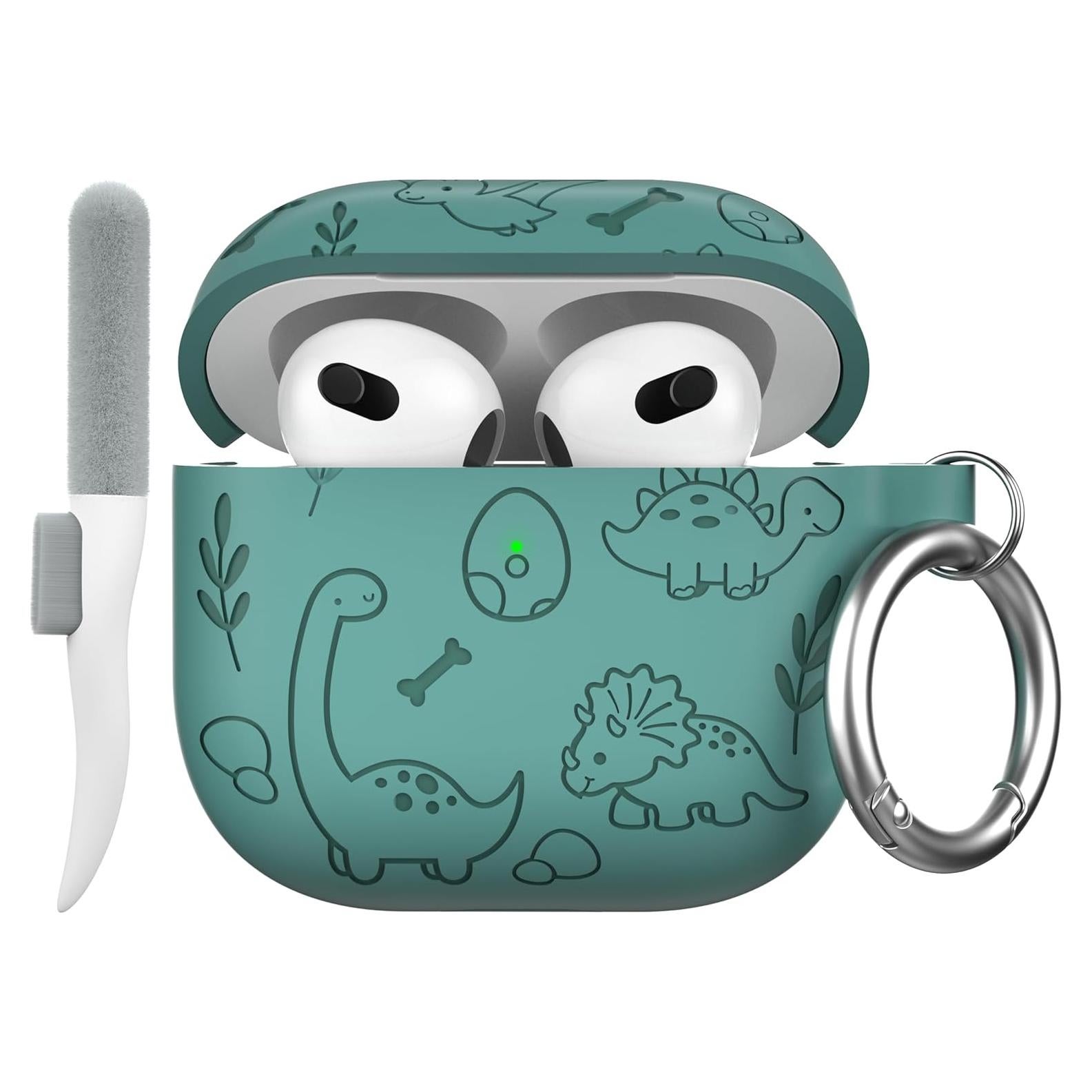 Funda Protectora Silicona Maxjoy para AirPods 4 - Dinosaurio