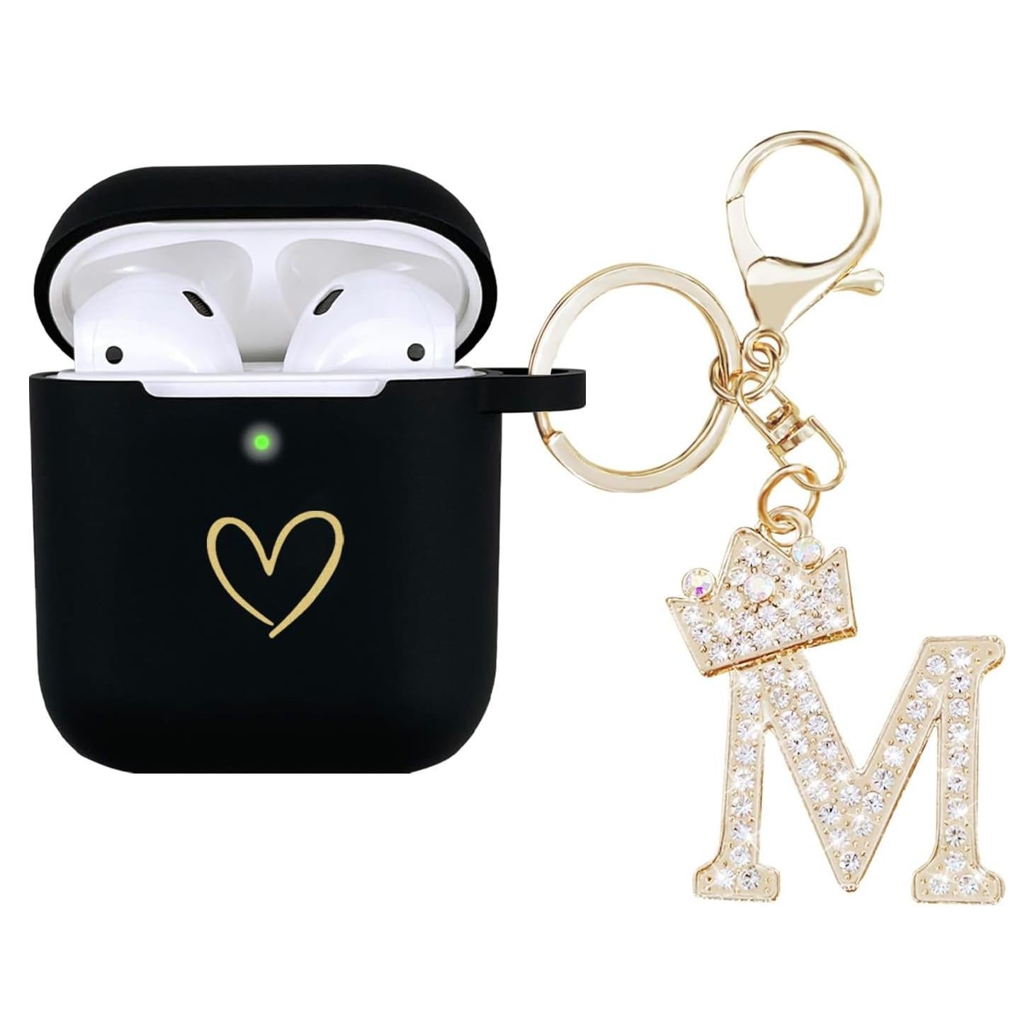 Funda de Silicona AIIEKZ para AirPods 1 y 2 con Llavero