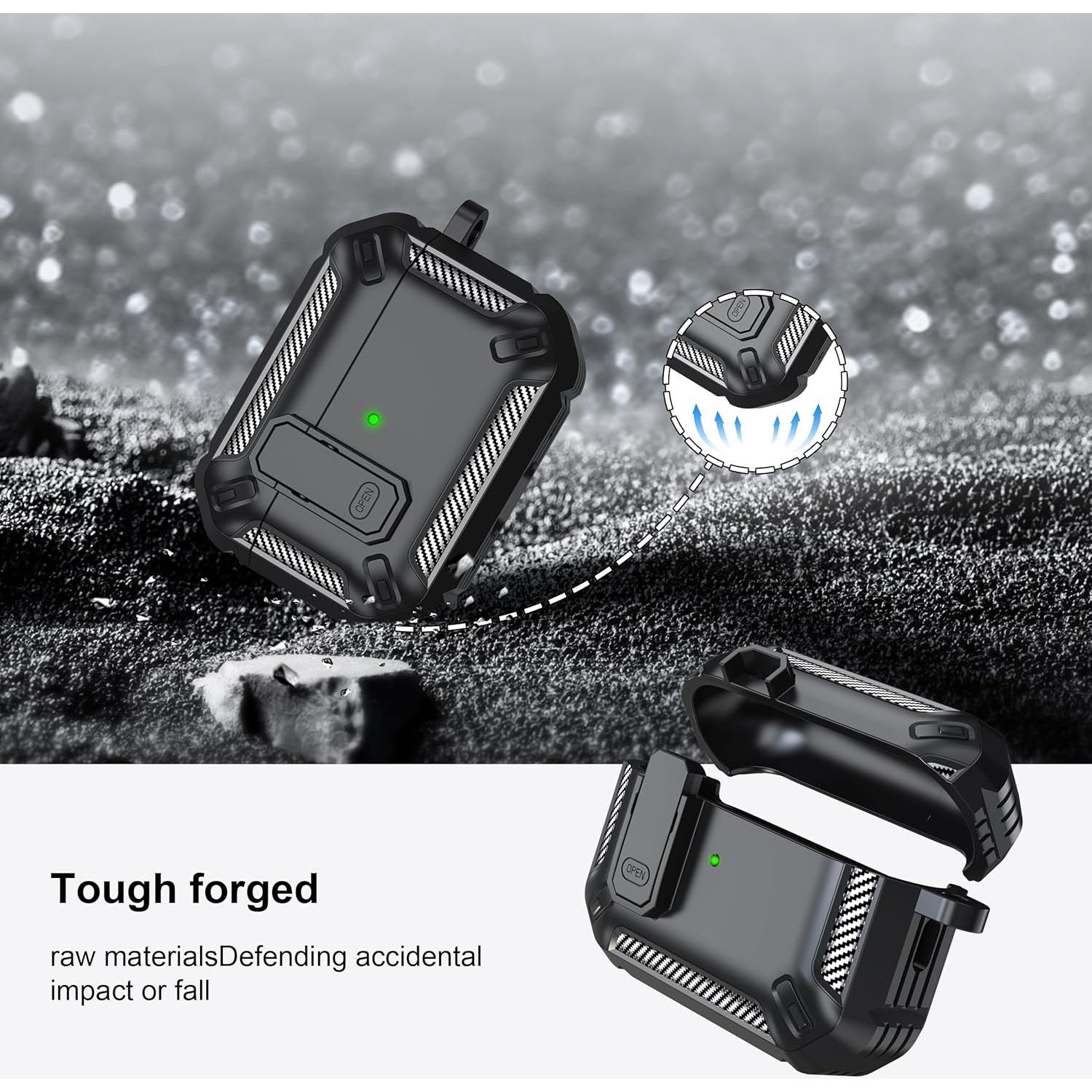 Funda Protectora RFUNGUANGO para AirPods Pro 2da Gen con Kit de Limpieza