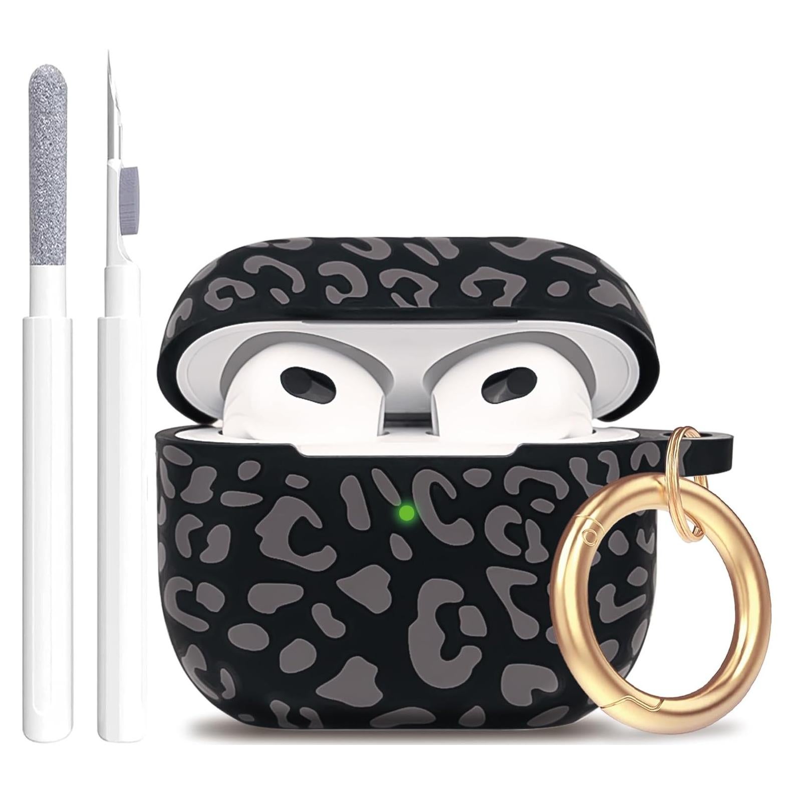 Funda de Silicona Leopardo Gawnock para AirPods 3 2021