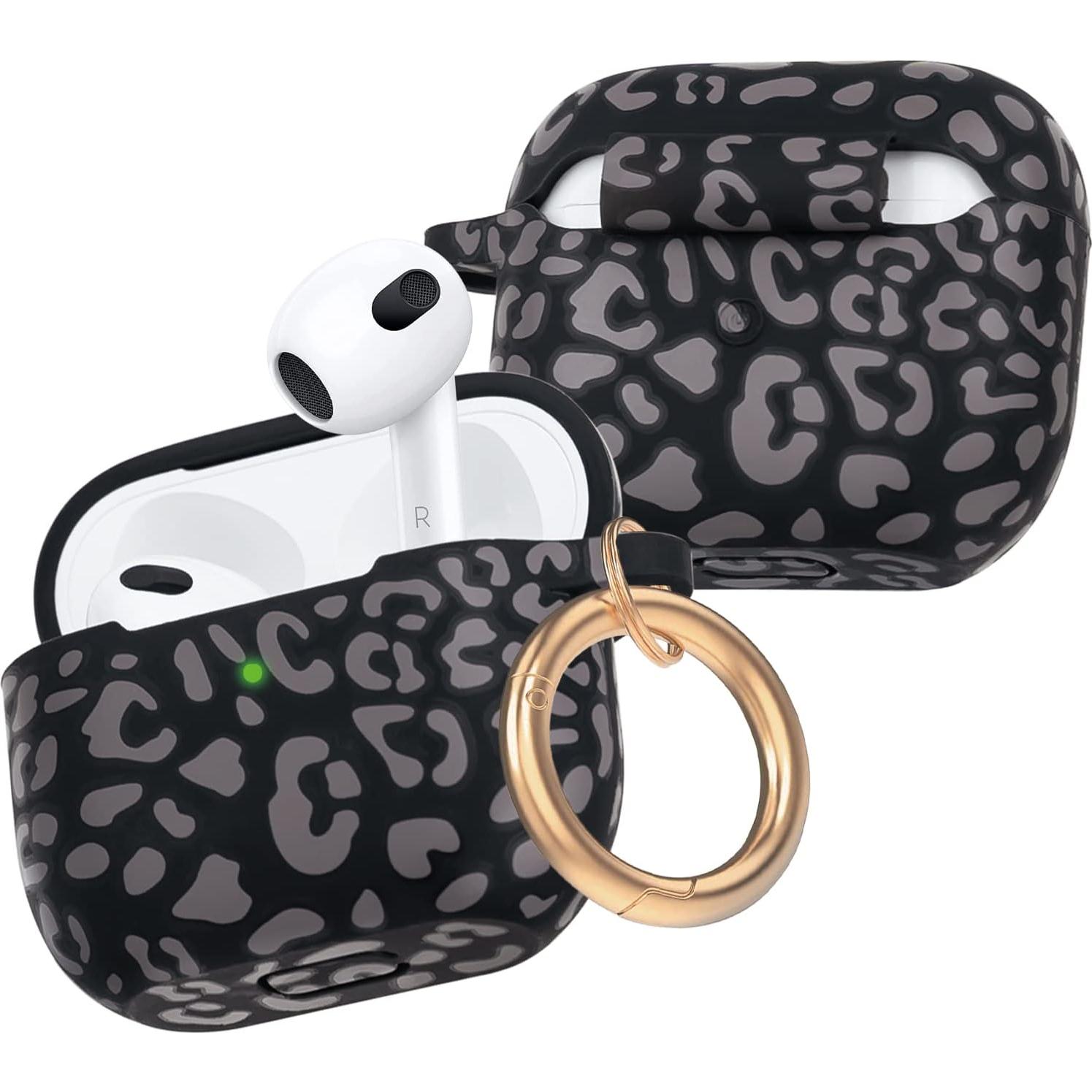Funda de Silicona Leopardo Gawnock para AirPods 3 2021