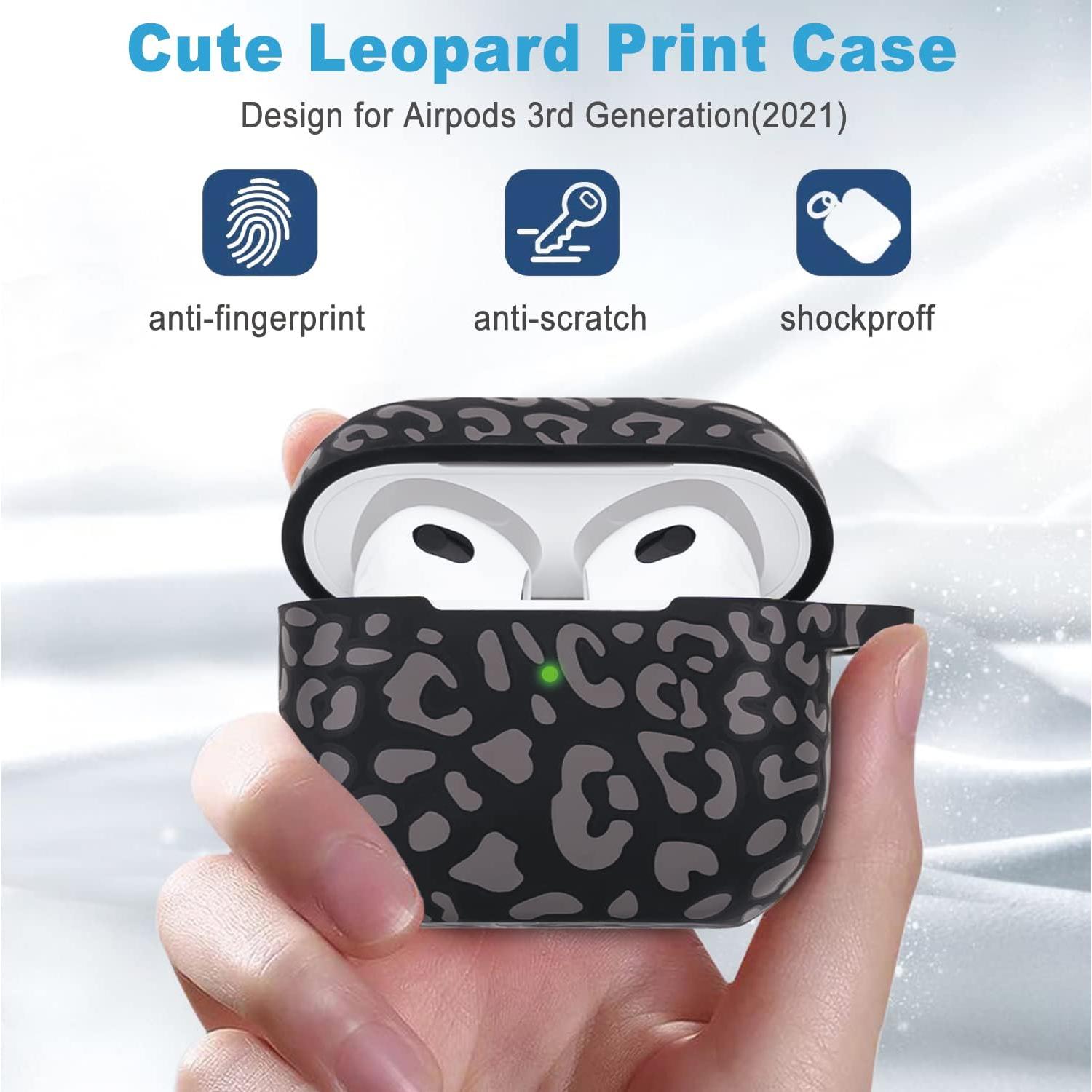 Funda de Silicona Leopardo Gawnock para AirPods 3 2021