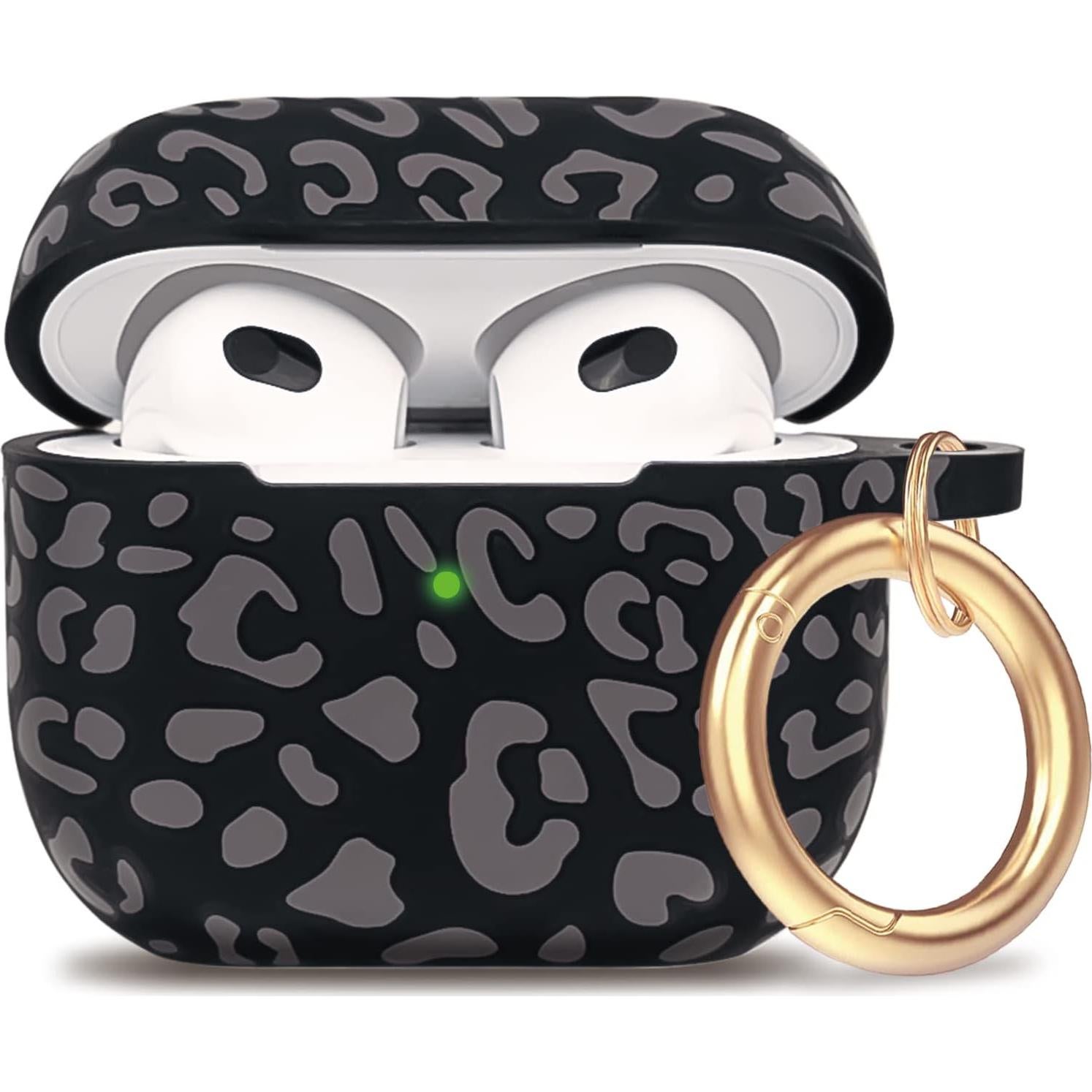 Funda de Silicona Leopardo Gawnock para AirPods 3 2021