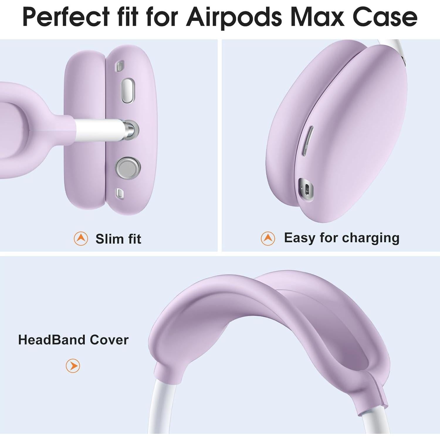 Funda de Silicona para Auriculares AirPods Max - Lavanda