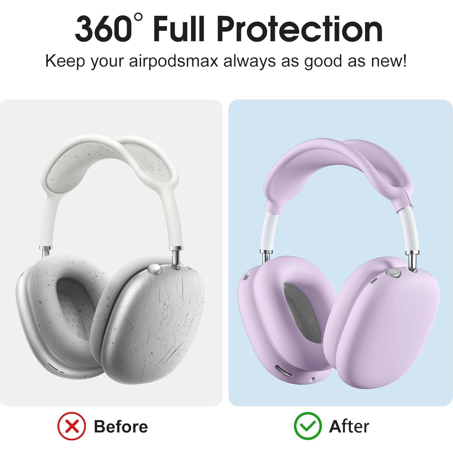 Funda de Silicona para Auriculares AirPods Max - Lavanda
