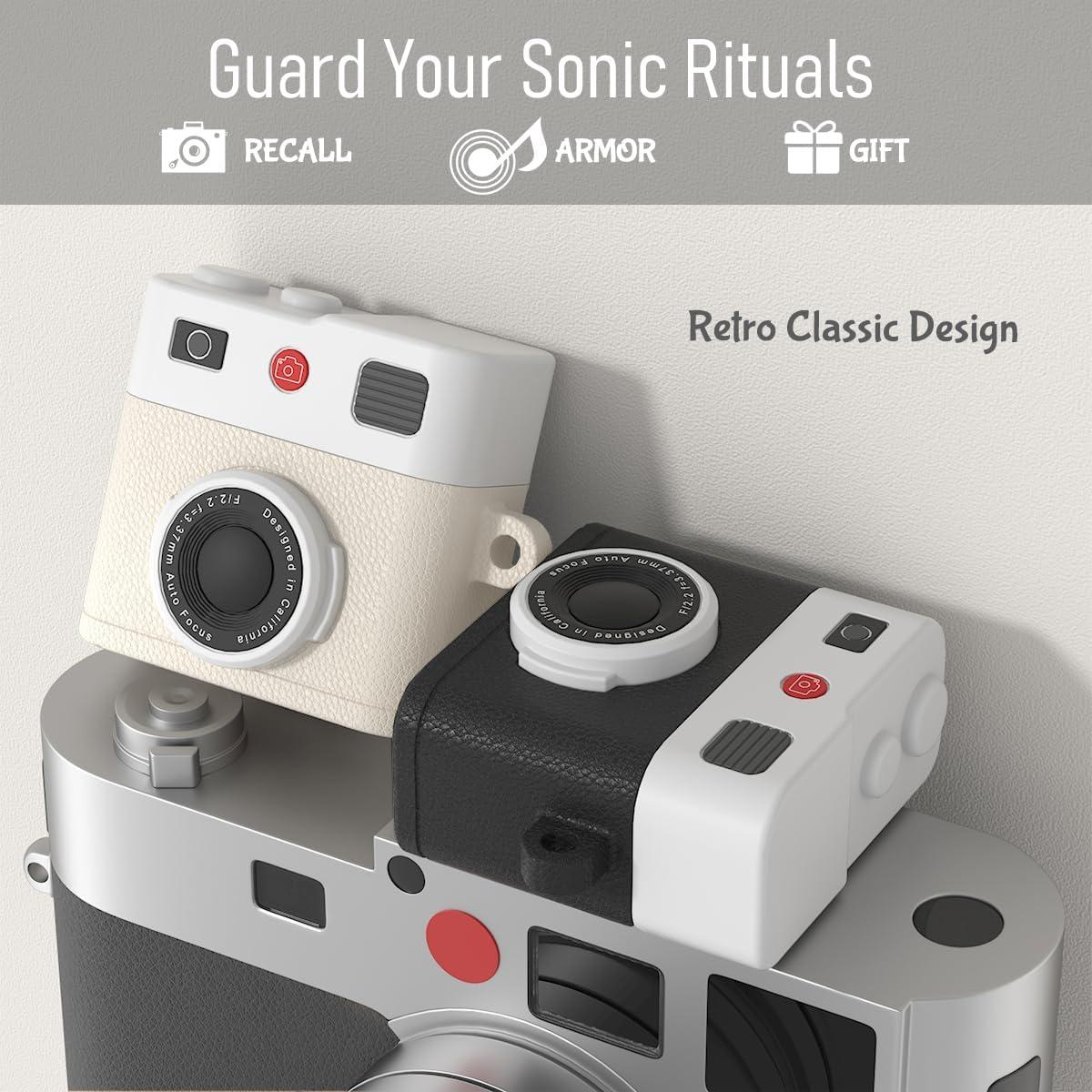 Funda de Silicona para AirPods 4 CMGOE con Correa y Kit de Limpieza