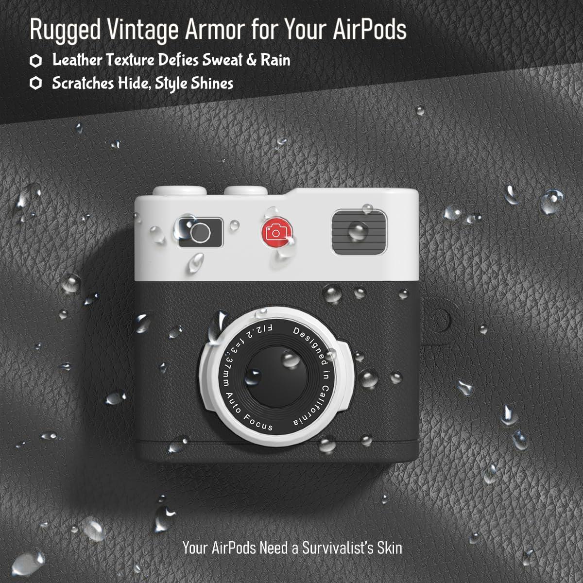 Funda de Silicona para AirPods 4 CMGOE con Correa y Kit de Limpieza