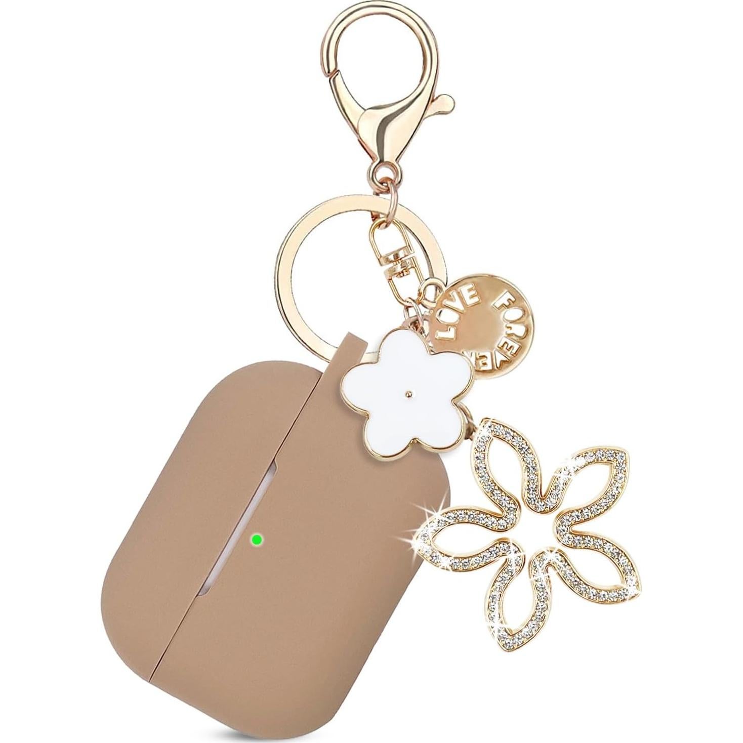 Funda de Silicona KOUJAON para AirPods Pro 2da/1ra Gen con Llavero