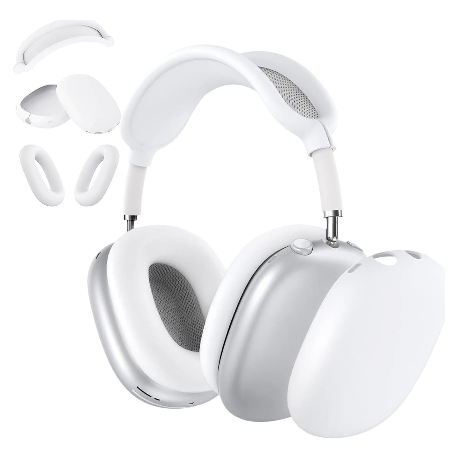 Funda de Silicona TUNYINSH 3 en 1 para AirPods Max - Blanco