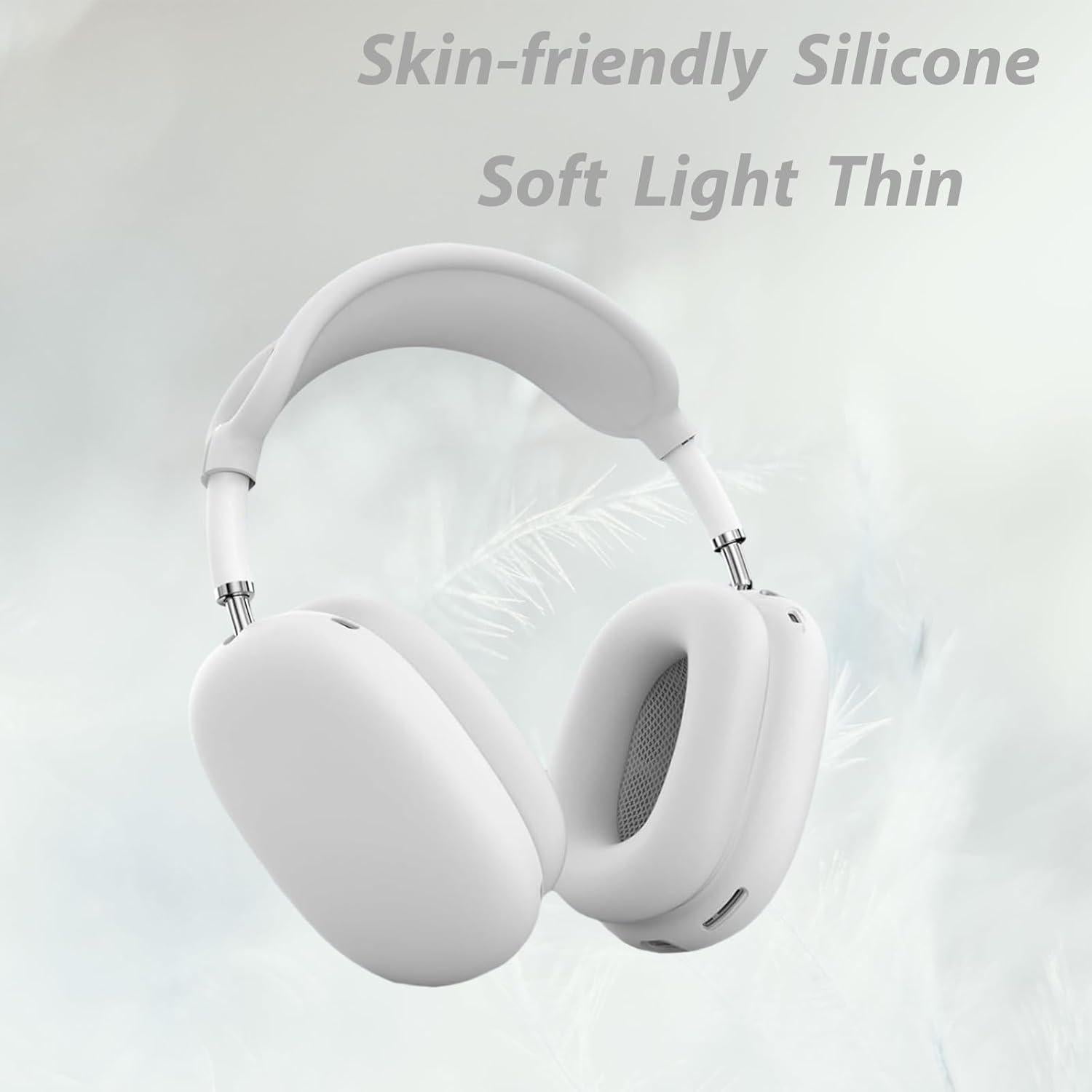 Funda de Silicona TUNYINSH 3 en 1 para AirPods Max - Blanco