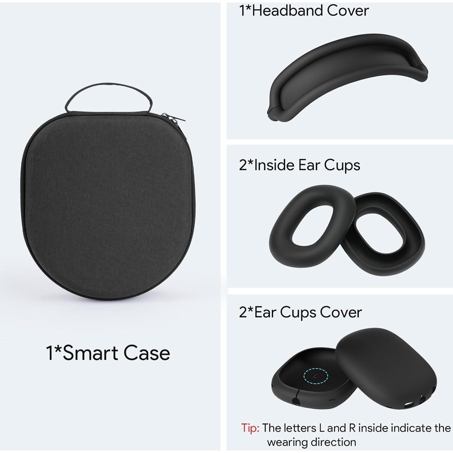 Funda Inteligente Yinke para AirPods Max con Cubiertas Silicona