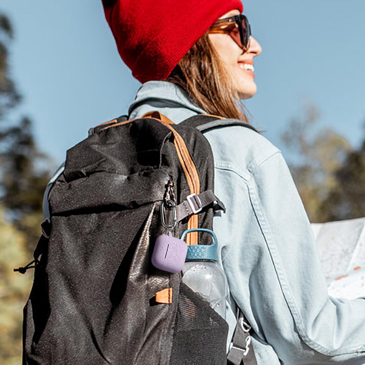 Funda Protectora Silicona Lavanda para AirPods 4 con Kit de Limpieza