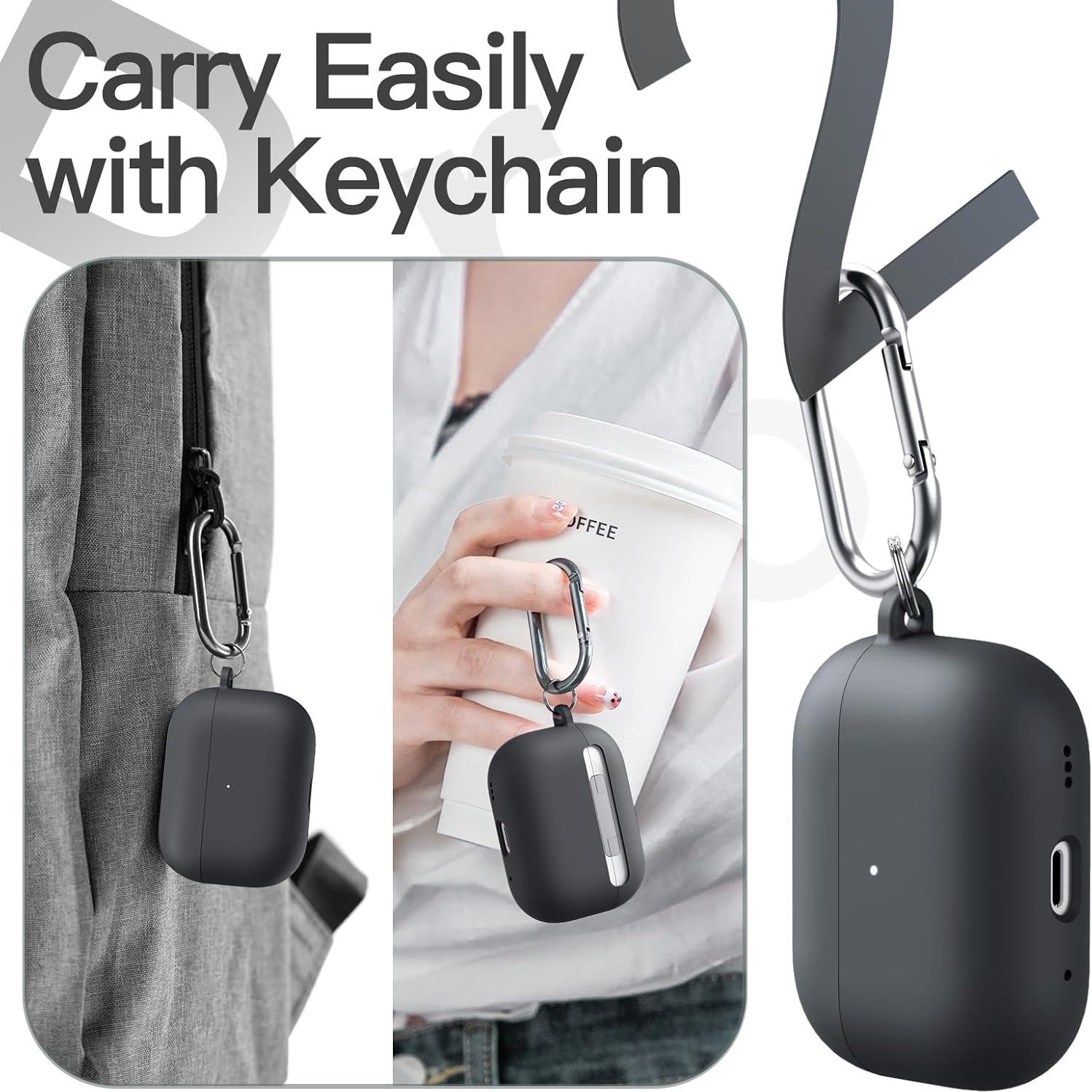 Funda de Silicona JETech para AirPods Pro 2ª/1ª Gen 2023/2022/2019