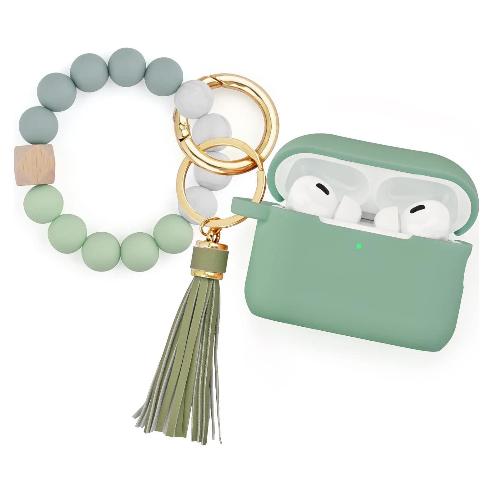 Funda Protectora de Silicona para AirPods Pro 2 - Verde Cactus