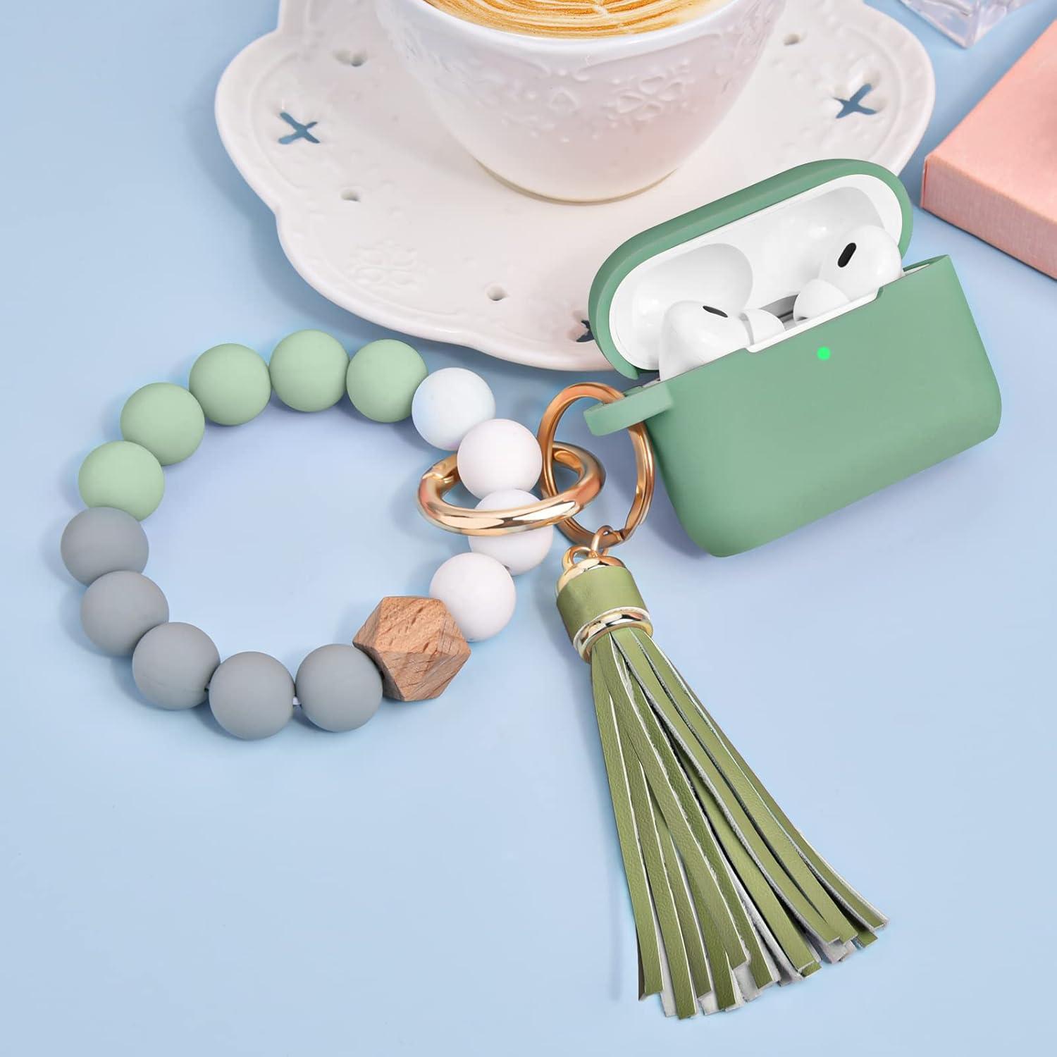 Funda Protectora de Silicona para AirPods Pro 2 - Verde Cactus