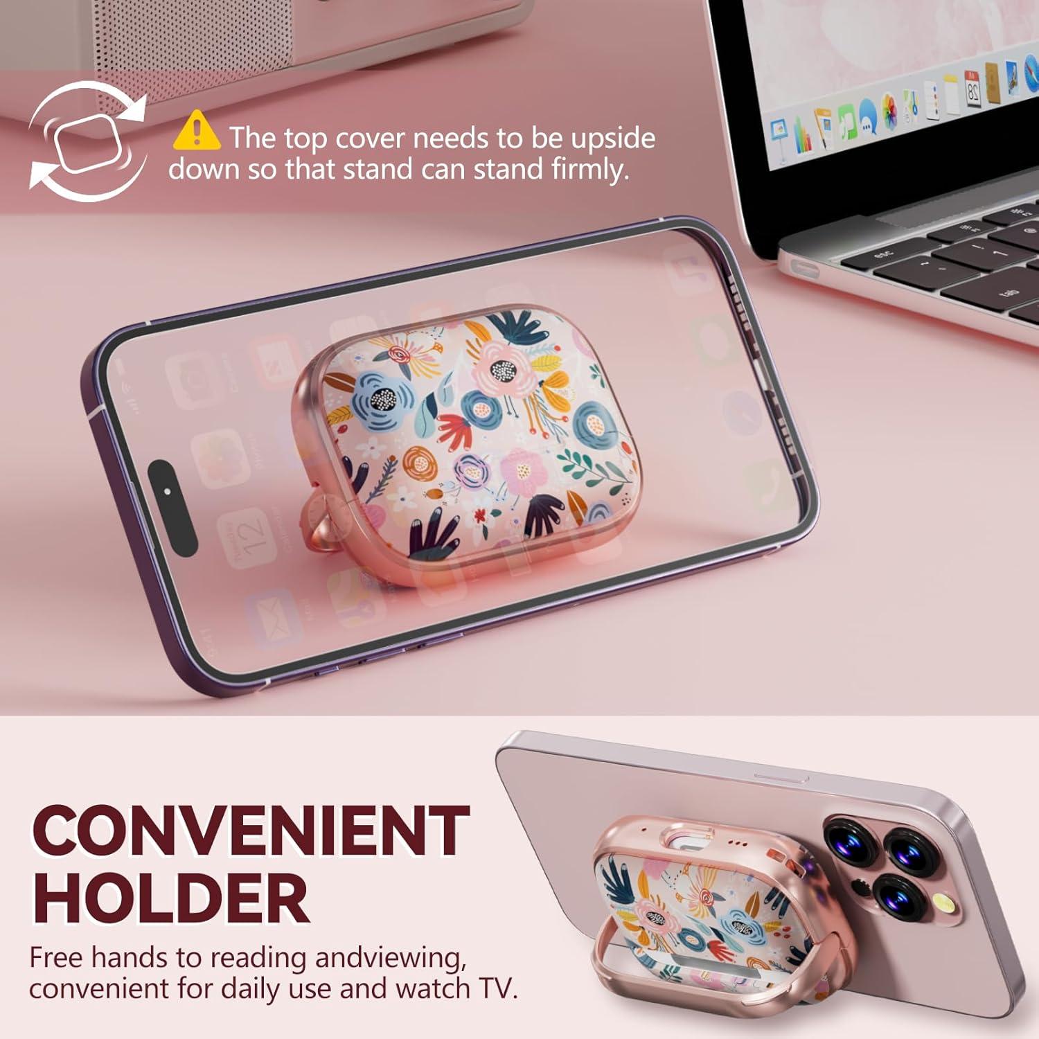 Funda Dura Inesore para AirPods Pro 2da Gen Rosa con Kit de Limpieza