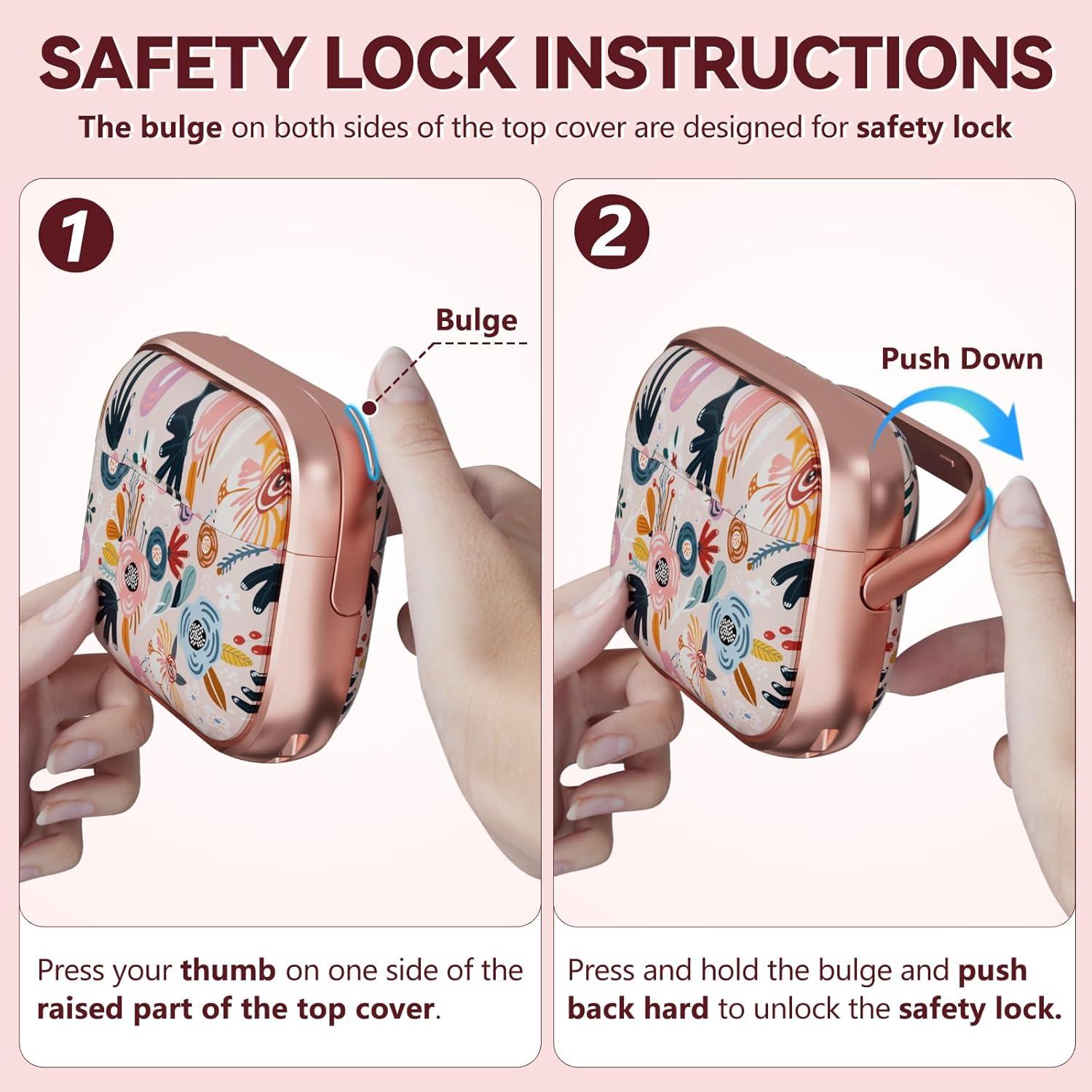 Funda Dura Inesore para AirPods Pro 2da Gen Rosa con Kit de Limpieza