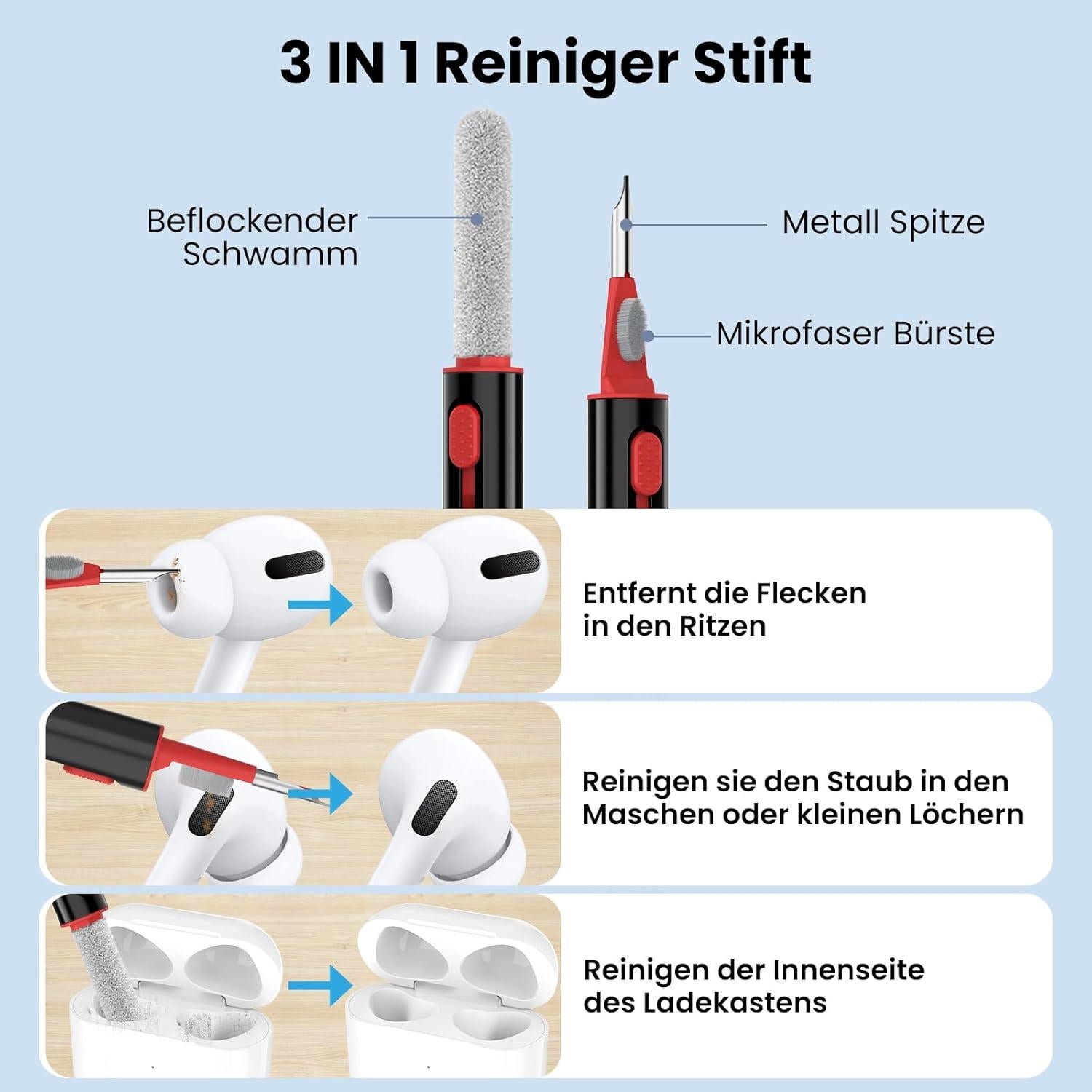 Funda de Silicona Delidigi para AirPods Pro 2 - Gris Claro