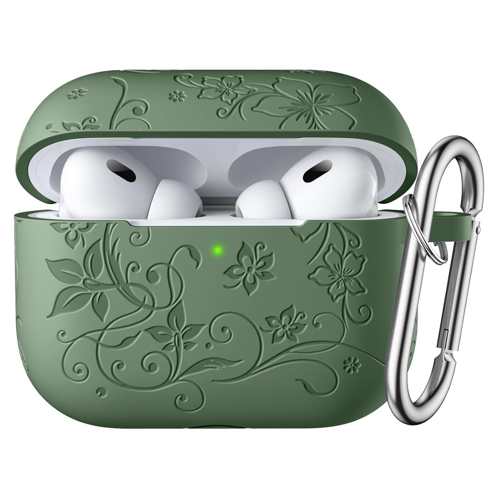 Funda Silicona Floral IMIVIO para AirPods Pro 1ra/2da USB C