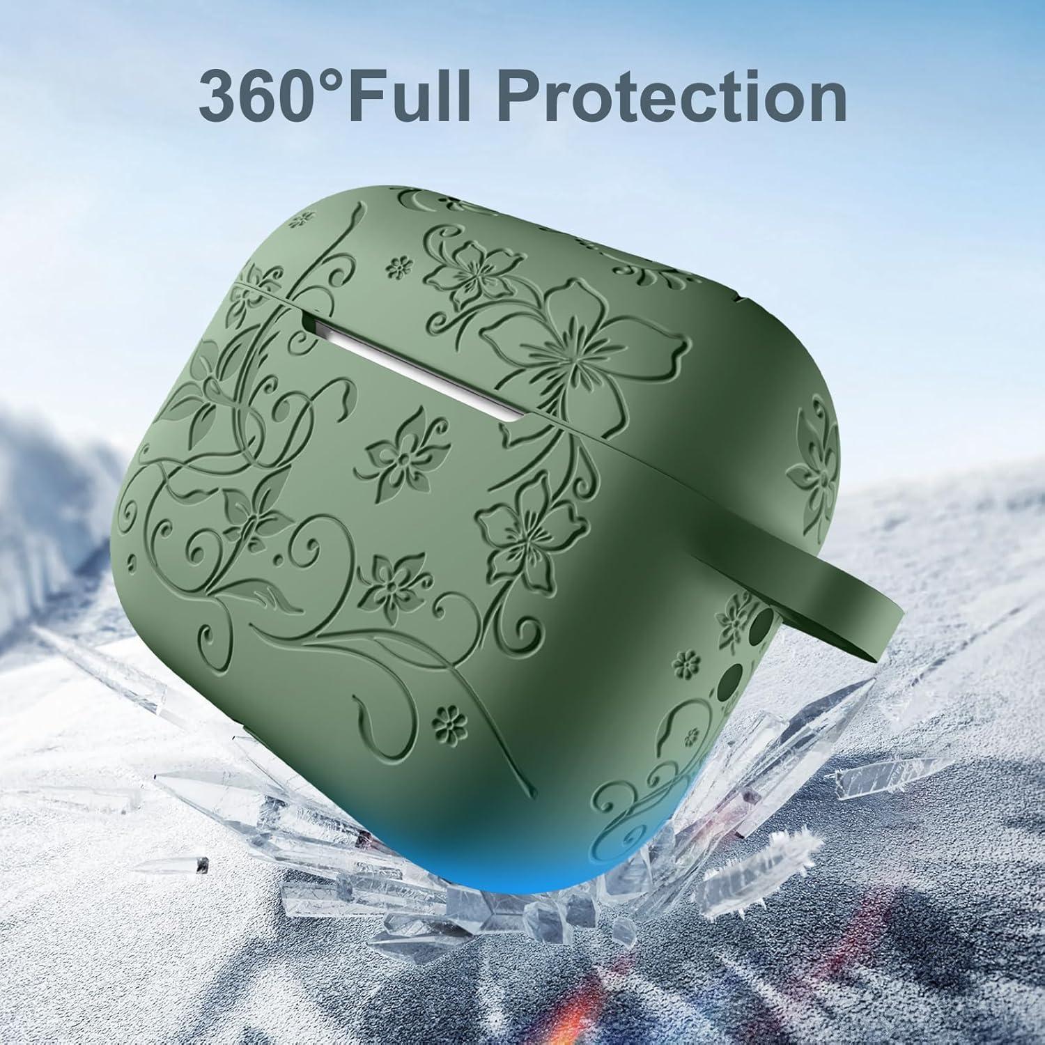 Funda Silicona Floral IMIVIO para AirPods Pro 1ra/2da USB C