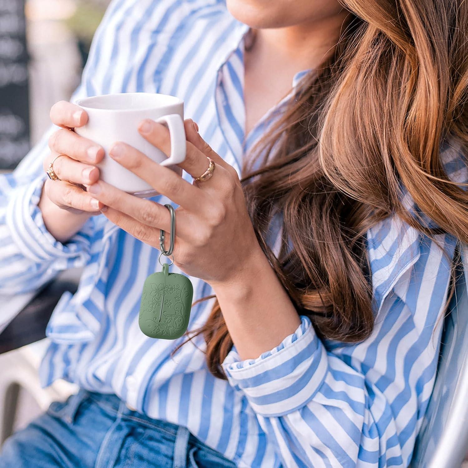 Funda Silicona Floral IMIVIO para AirPods Pro 1ra/2da USB C