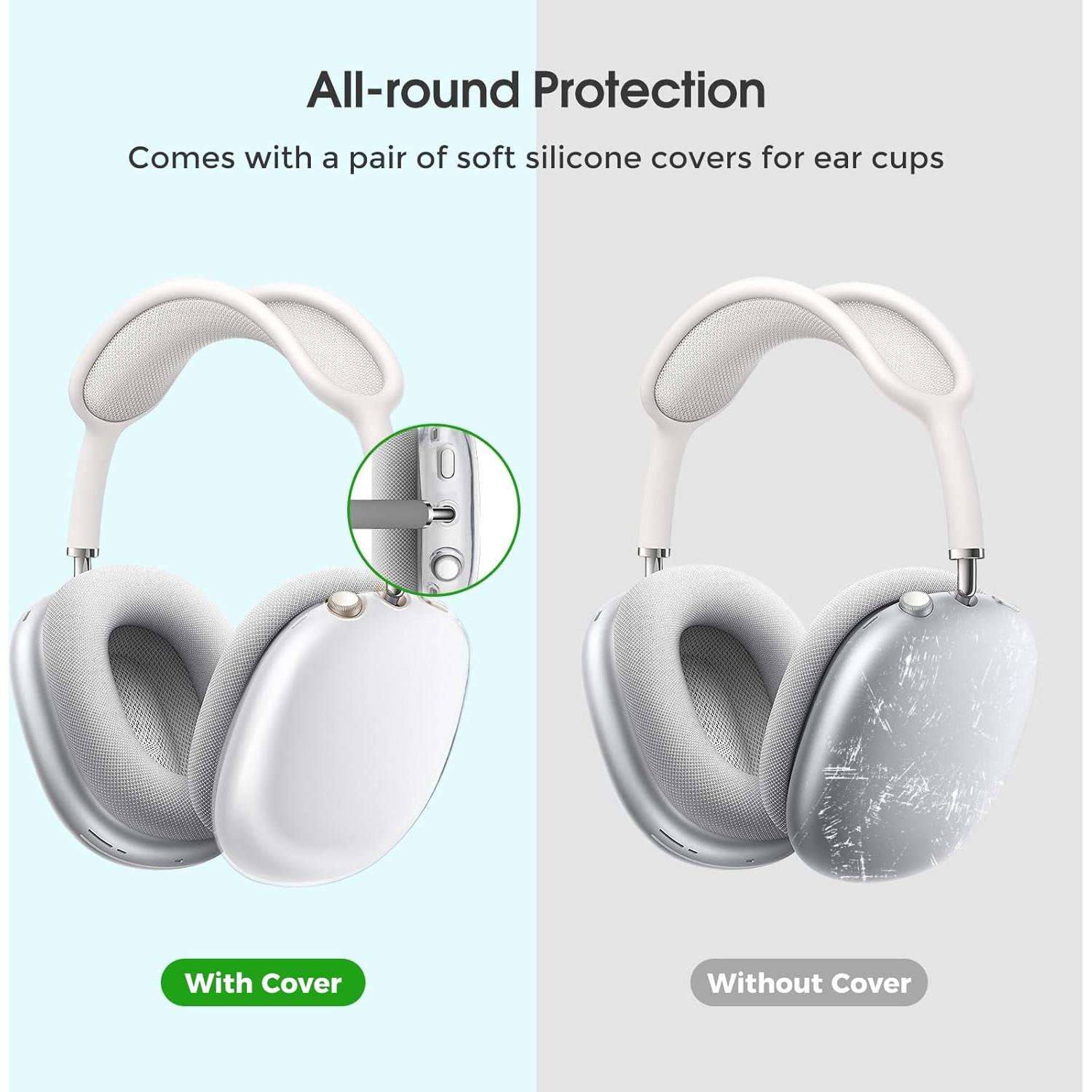 Funda Dura ProCase para AirPods Max - Negro Claro, 23x22x5 cm