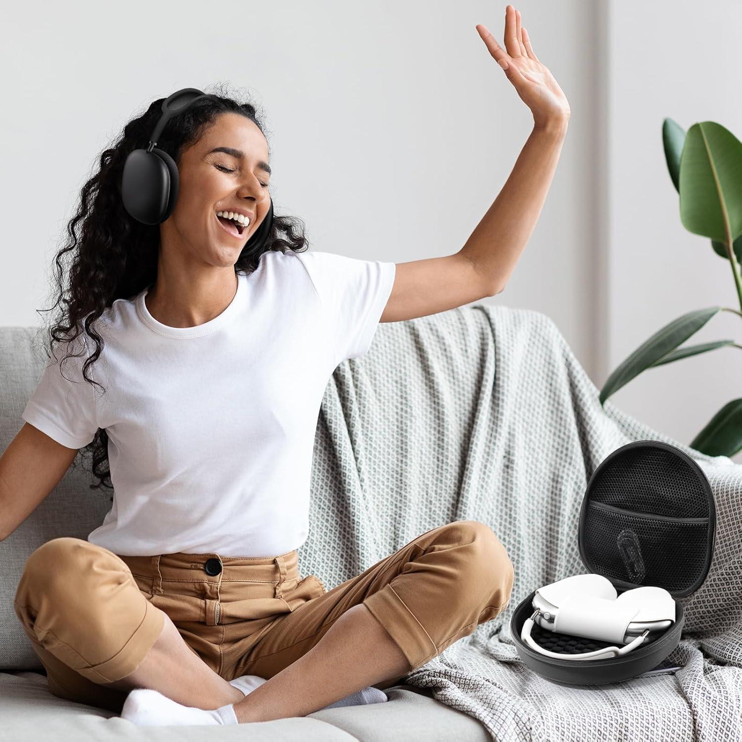 Funda Dura ProCase para AirPods Max - Negro Claro, 23x22x5 cm