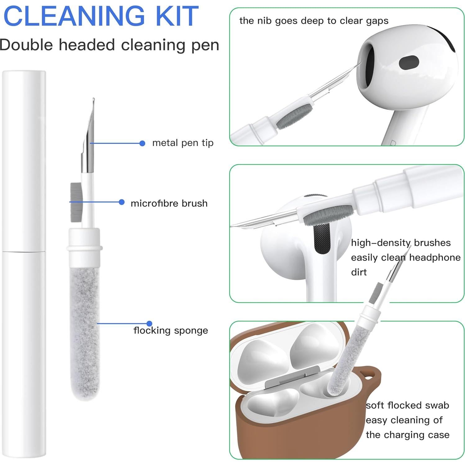 Funda Protectora de Silicona Brujula para AirPods 4 Marrón