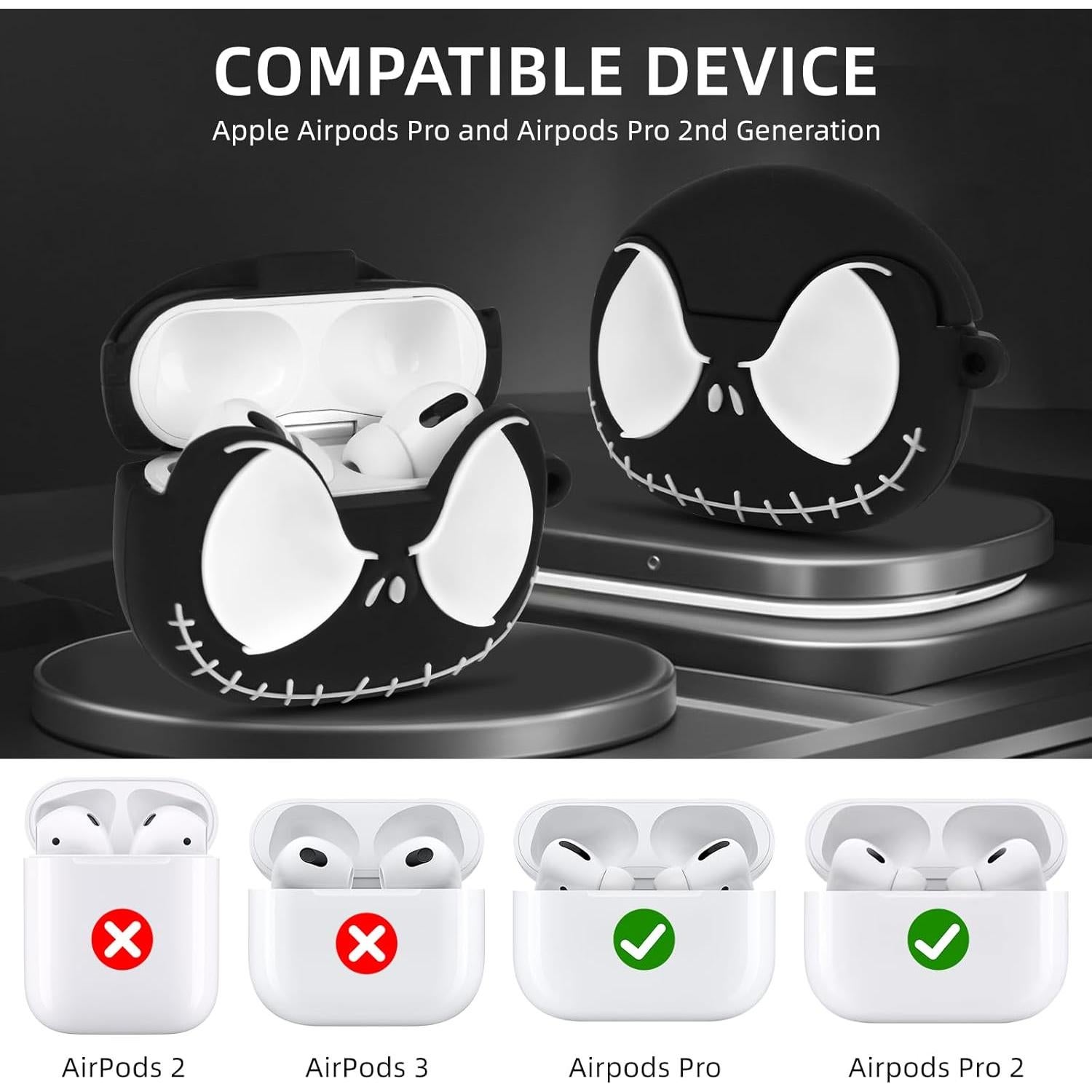 Funda Luminosa Silicona para AirPods Pro 1/2 - Siopwk