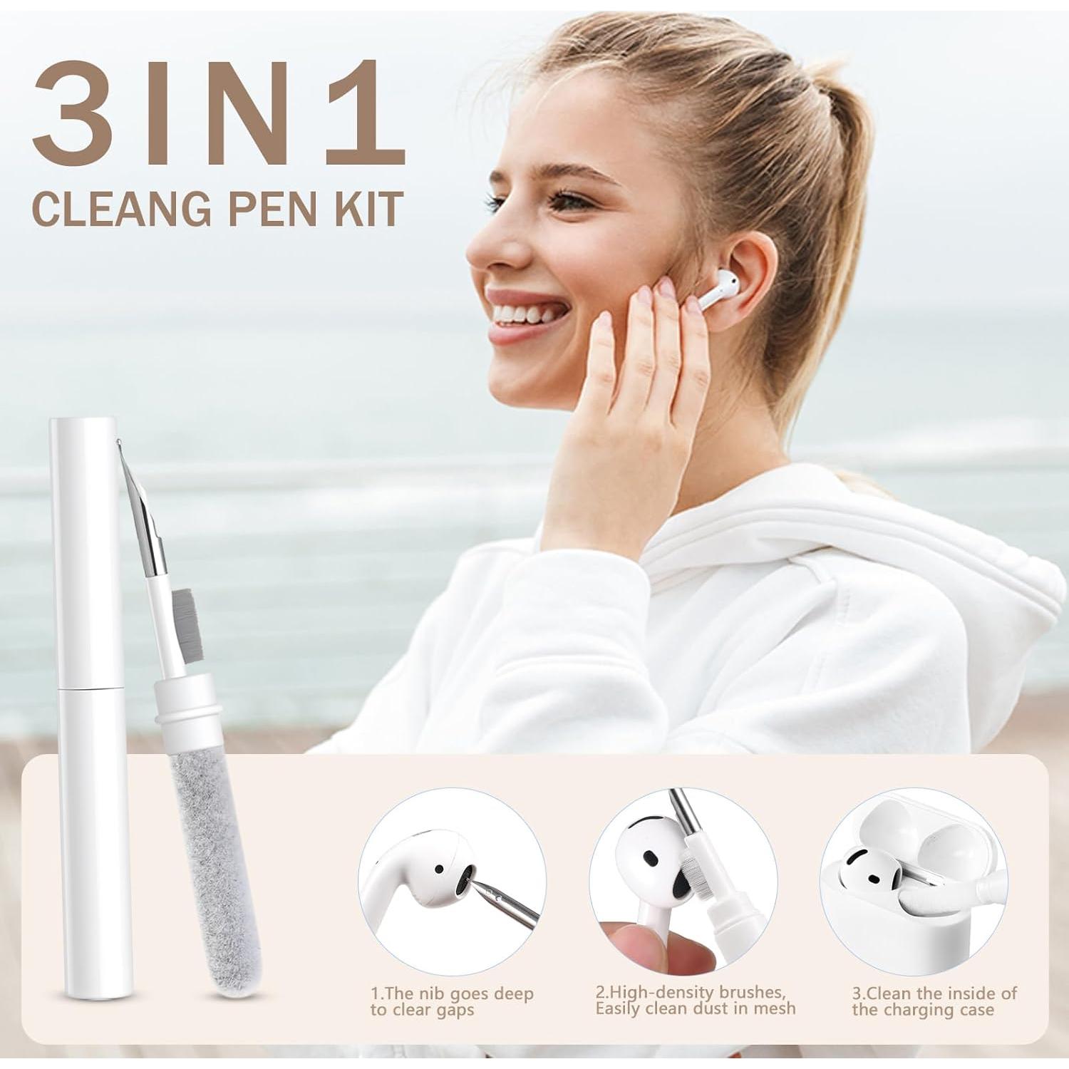 Funda Silicona Rosa para AirPods Pro 2ª/1ª DGege con Llavero