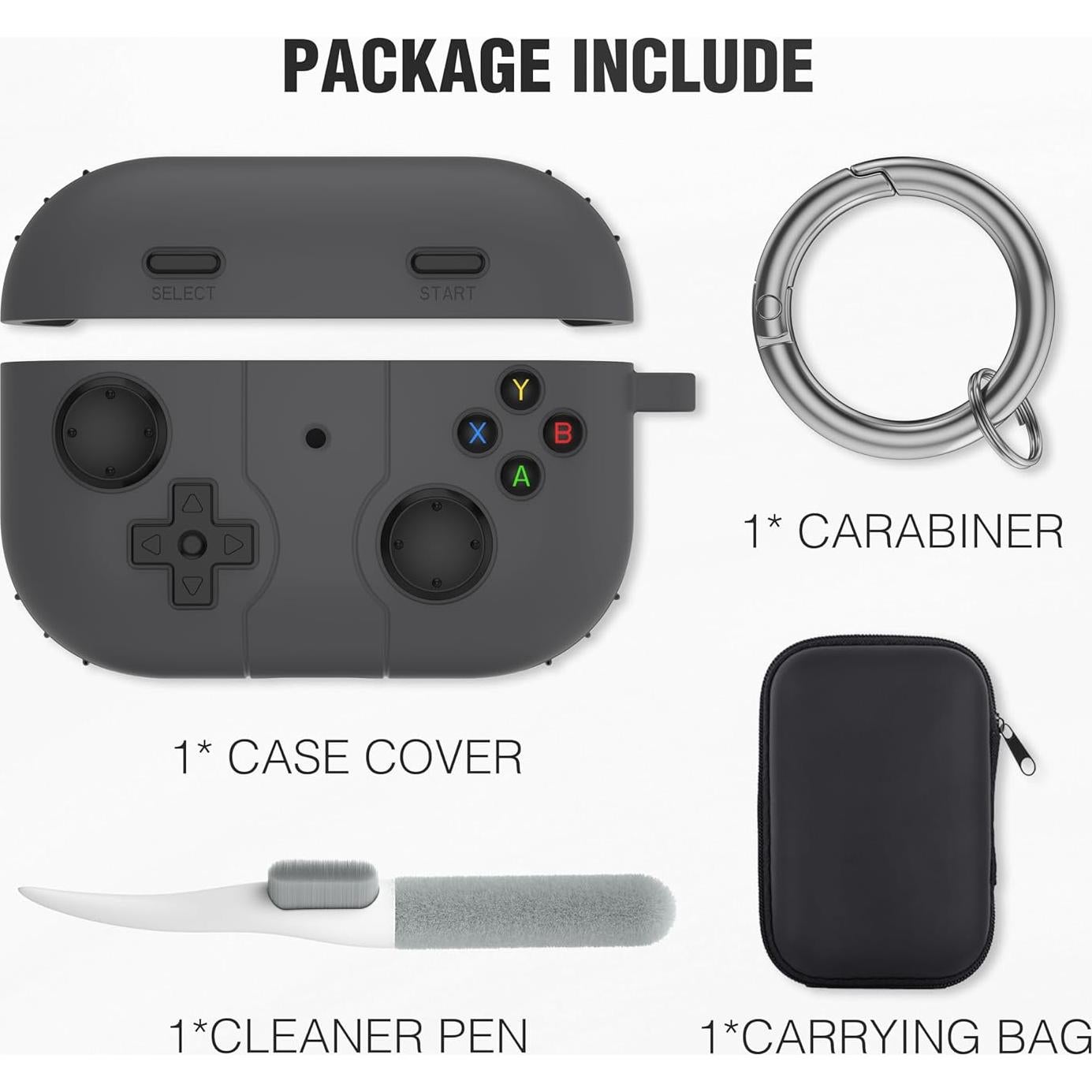 Funda de Silicona VKT para AirPods Pro 2/1 con Kit de Limpieza