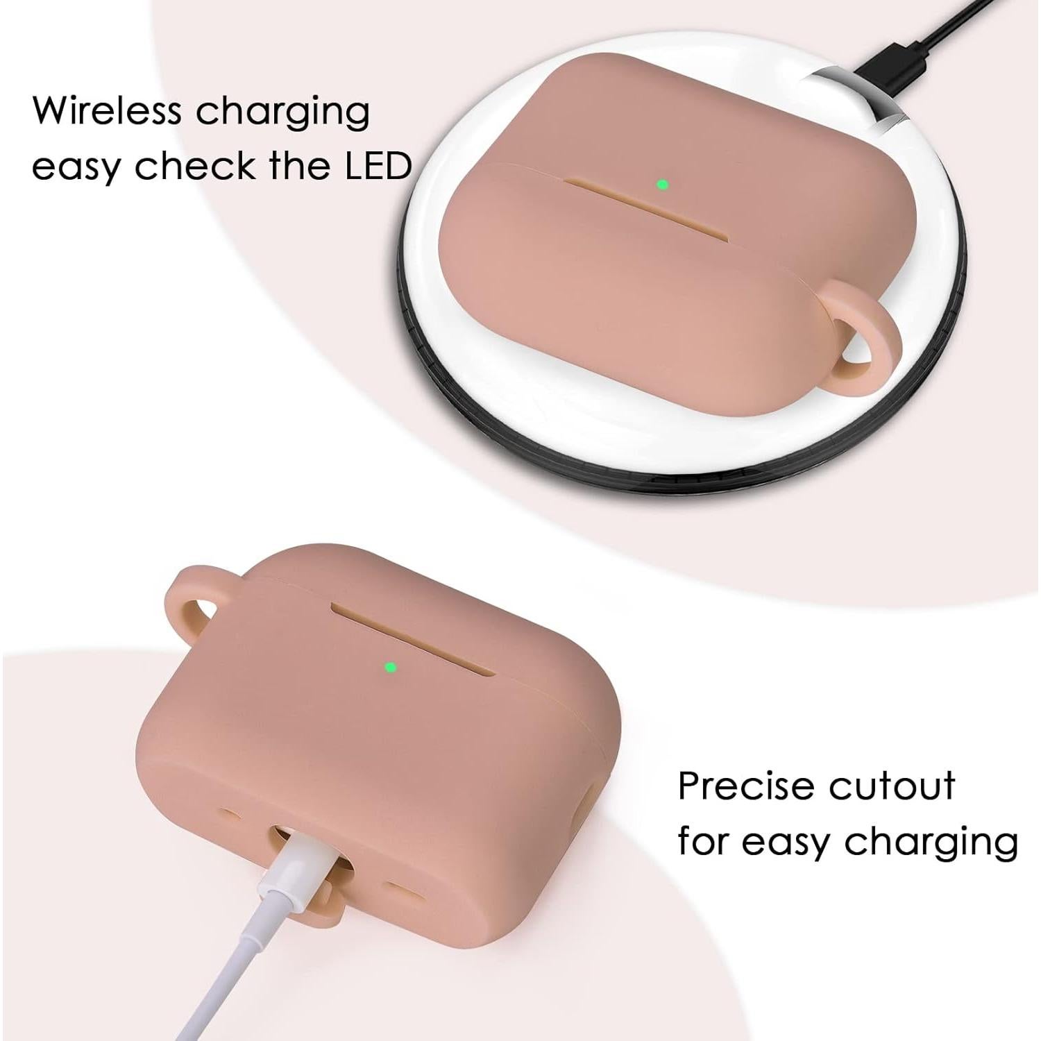 Funda Silicona VISOOM para AirPods Pro 2 - Té con Leche