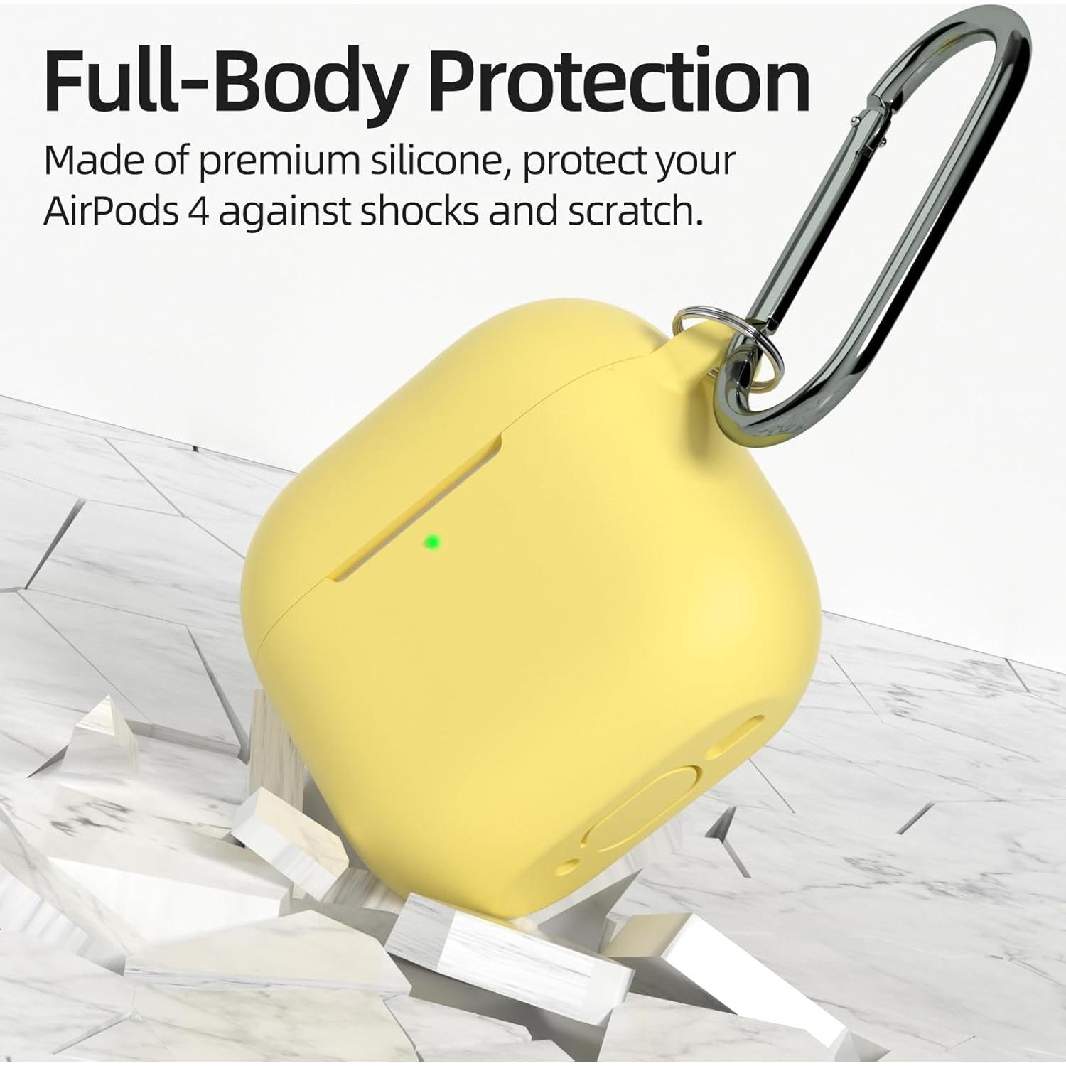 Funda Protectora AZF para AirPods 4ta Generación USB-C Amarillo