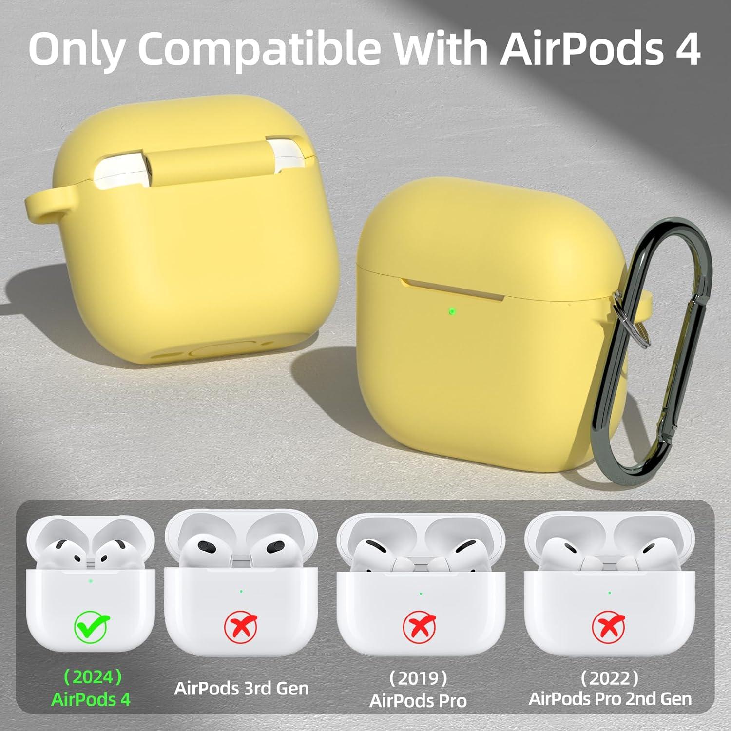 Funda Protectora AZF para AirPods 4ta Generación USB-C Amarillo
