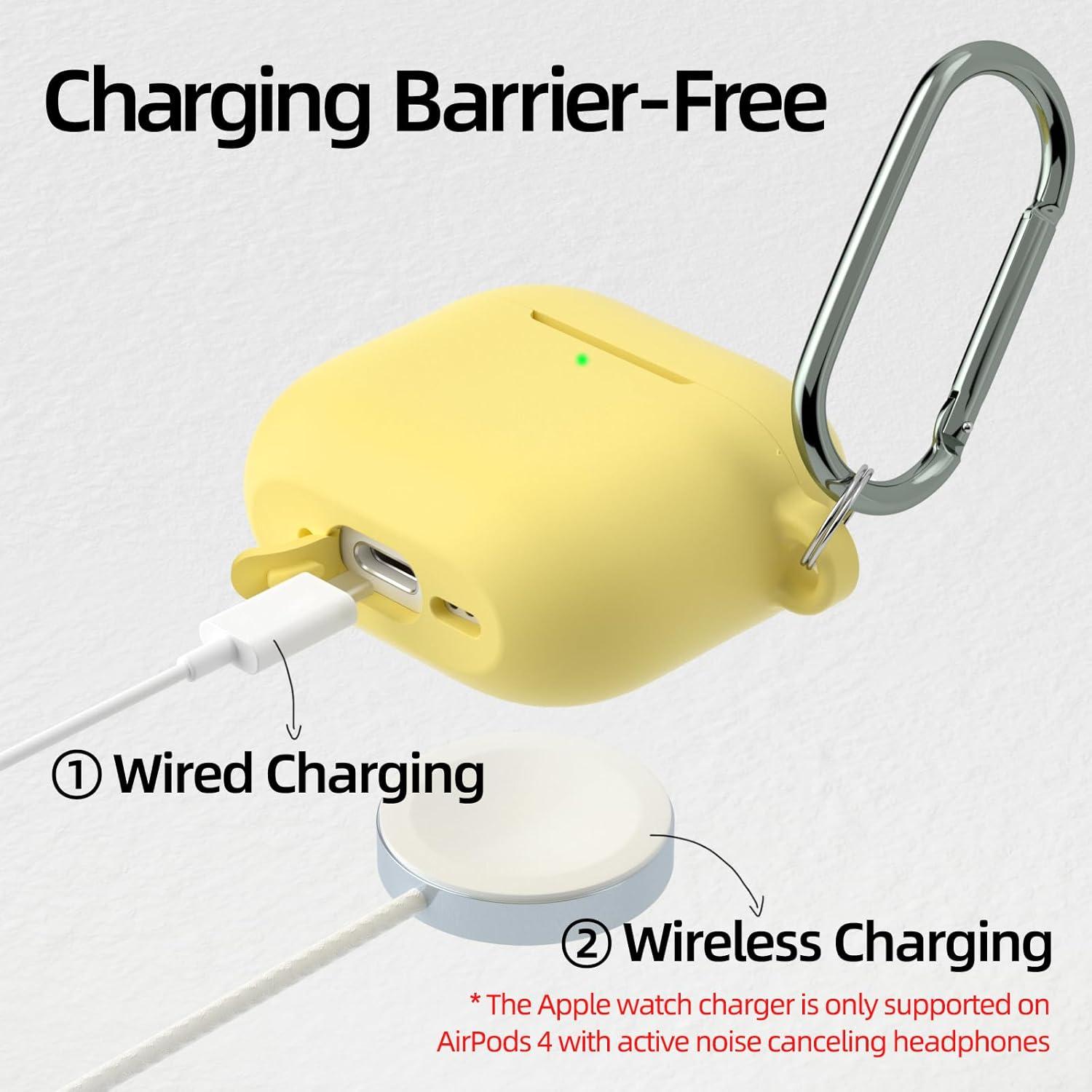 Funda Protectora AZF para AirPods 4ta Generación USB-C Amarillo